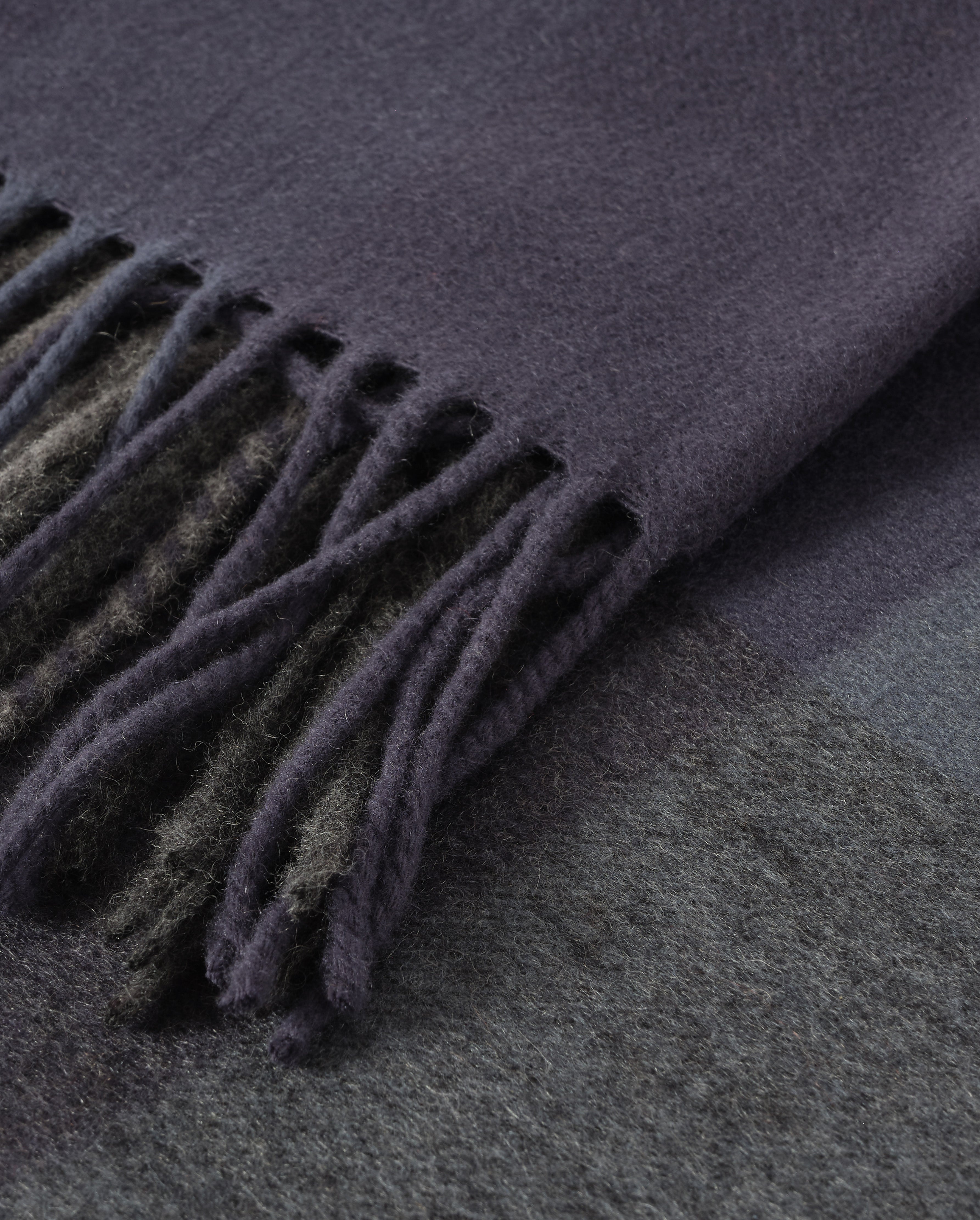 Johnstons of Elgin - Umbra Blue Cashmere Plaid Throw
