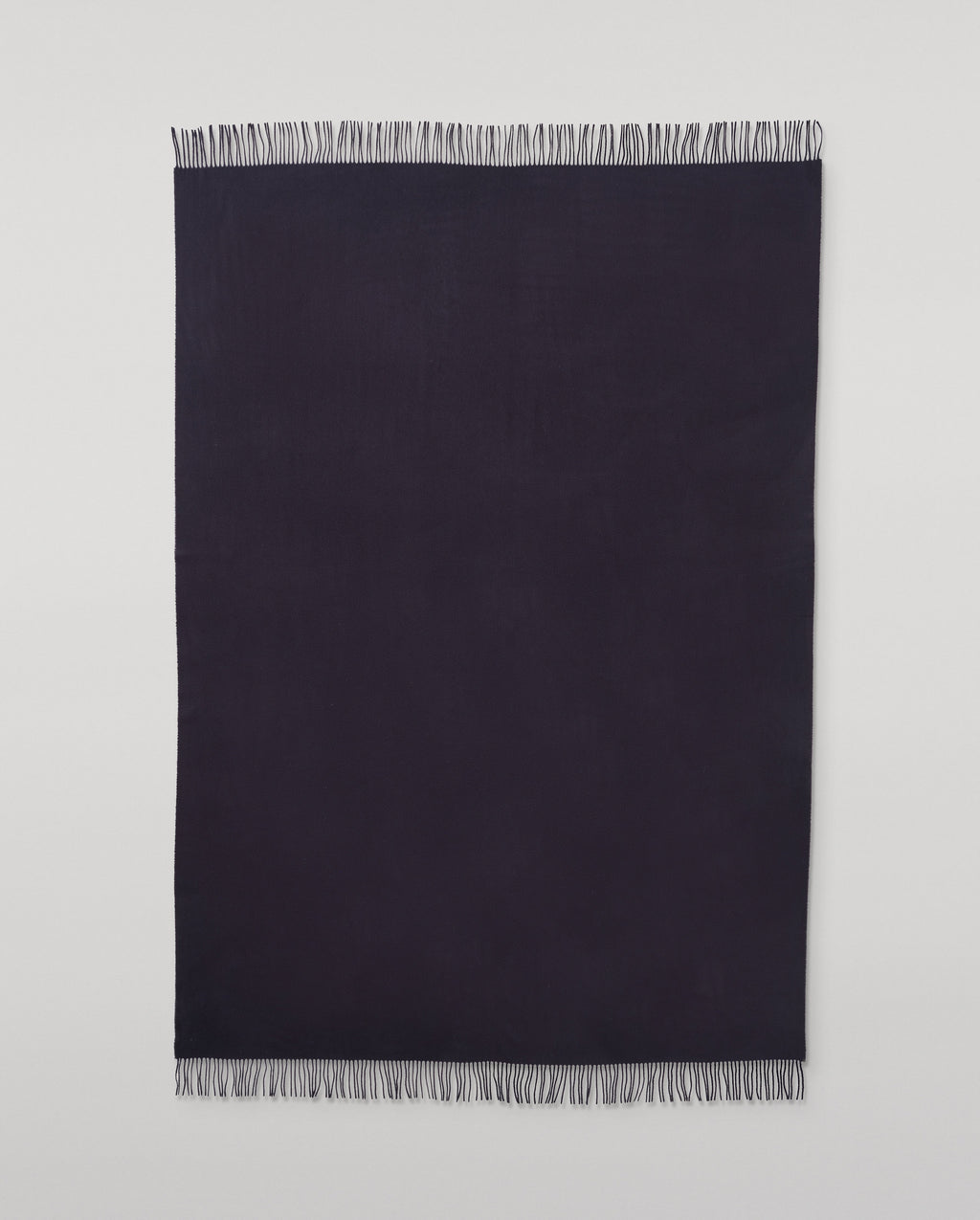 Johnstons of Elgin - Plain Dark Navy Cashmere Throw