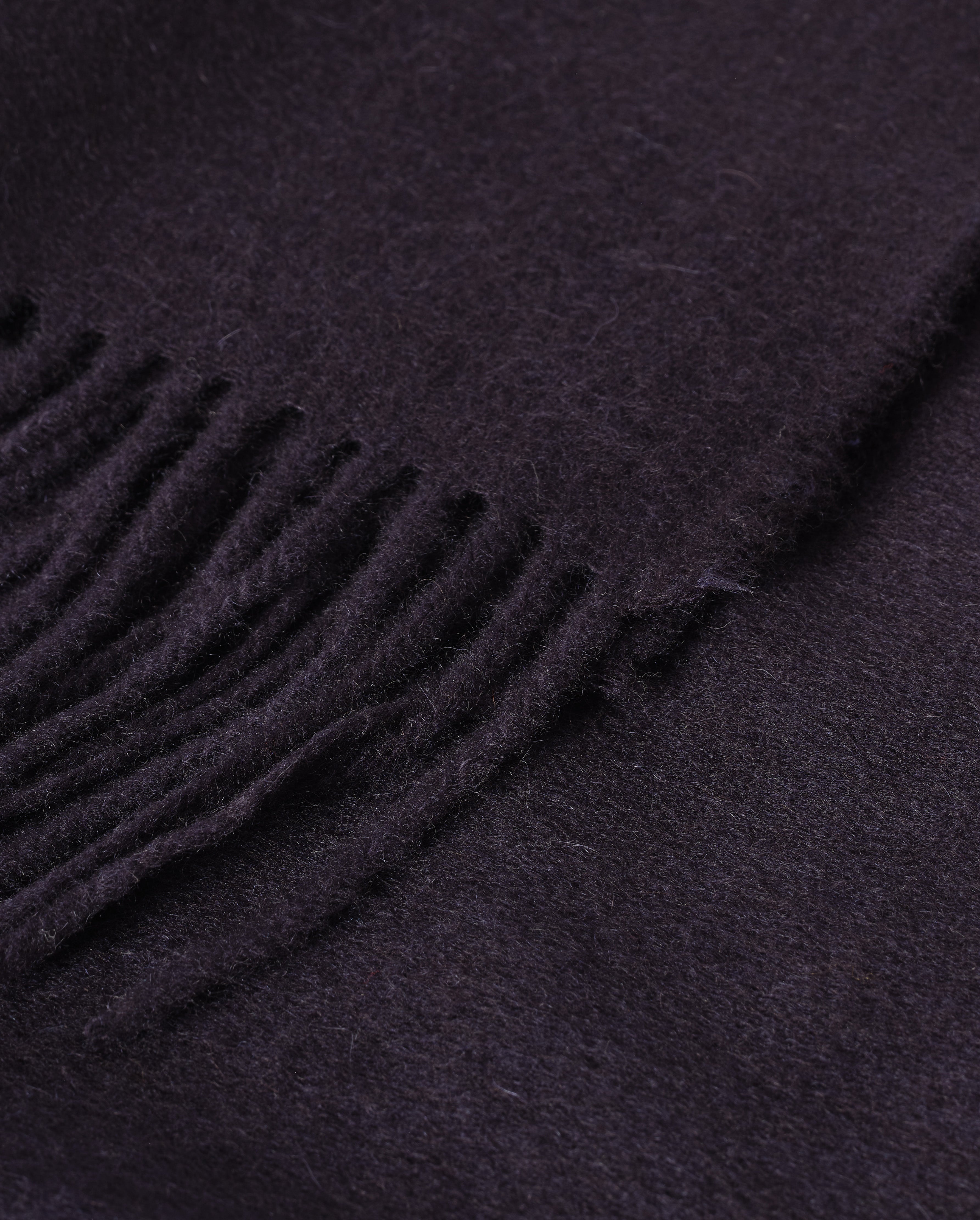 Johnstons of Elgin - Plain Dark Navy Cashmere Throw
