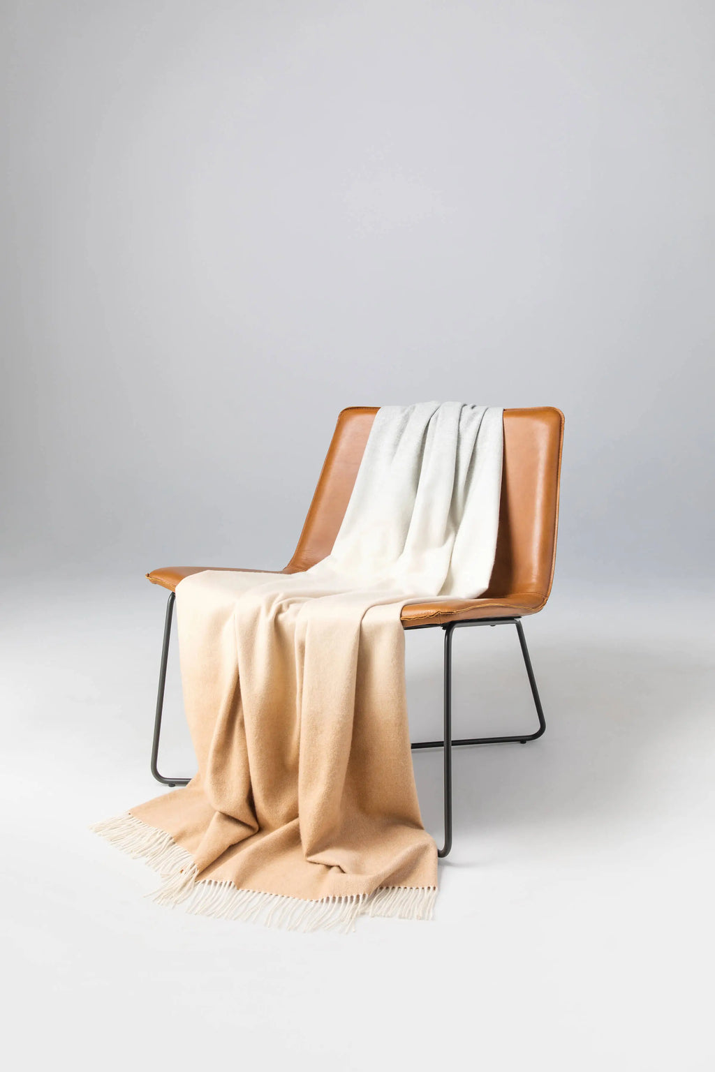 Johnstons of Elgin - Ombré Camel Cashmere Throw