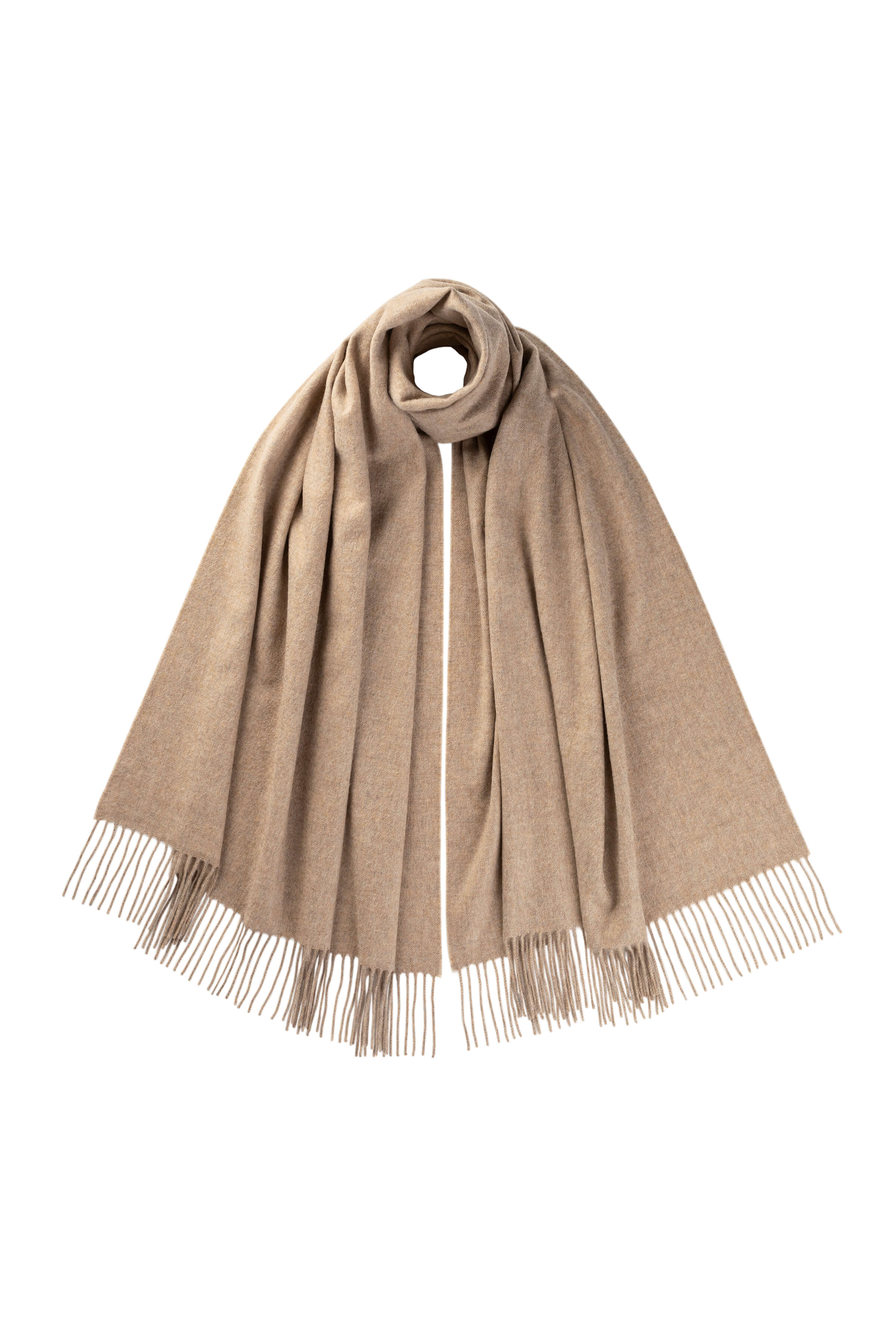 Johnstons of Elgin - Oatmeal Cashmere Stole
