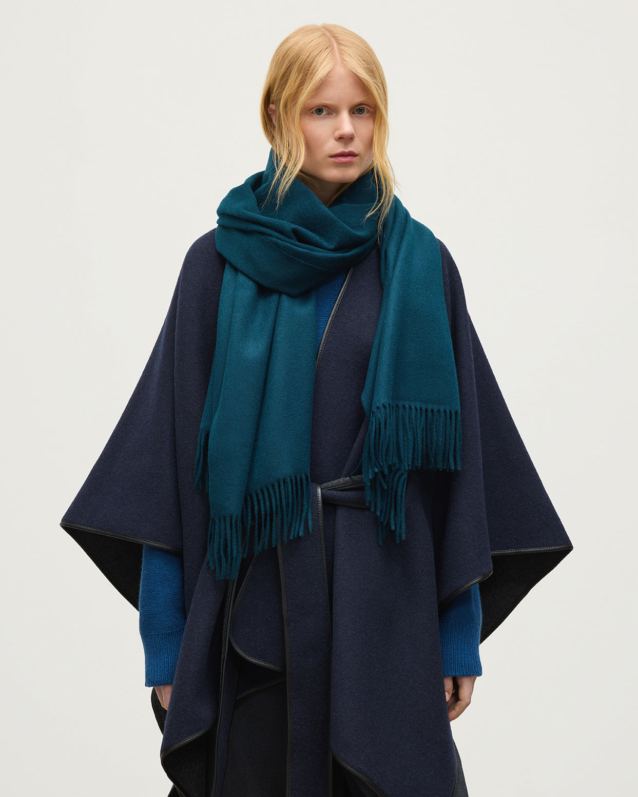 Johnstons of Elgin - Blue Cashmere Stole