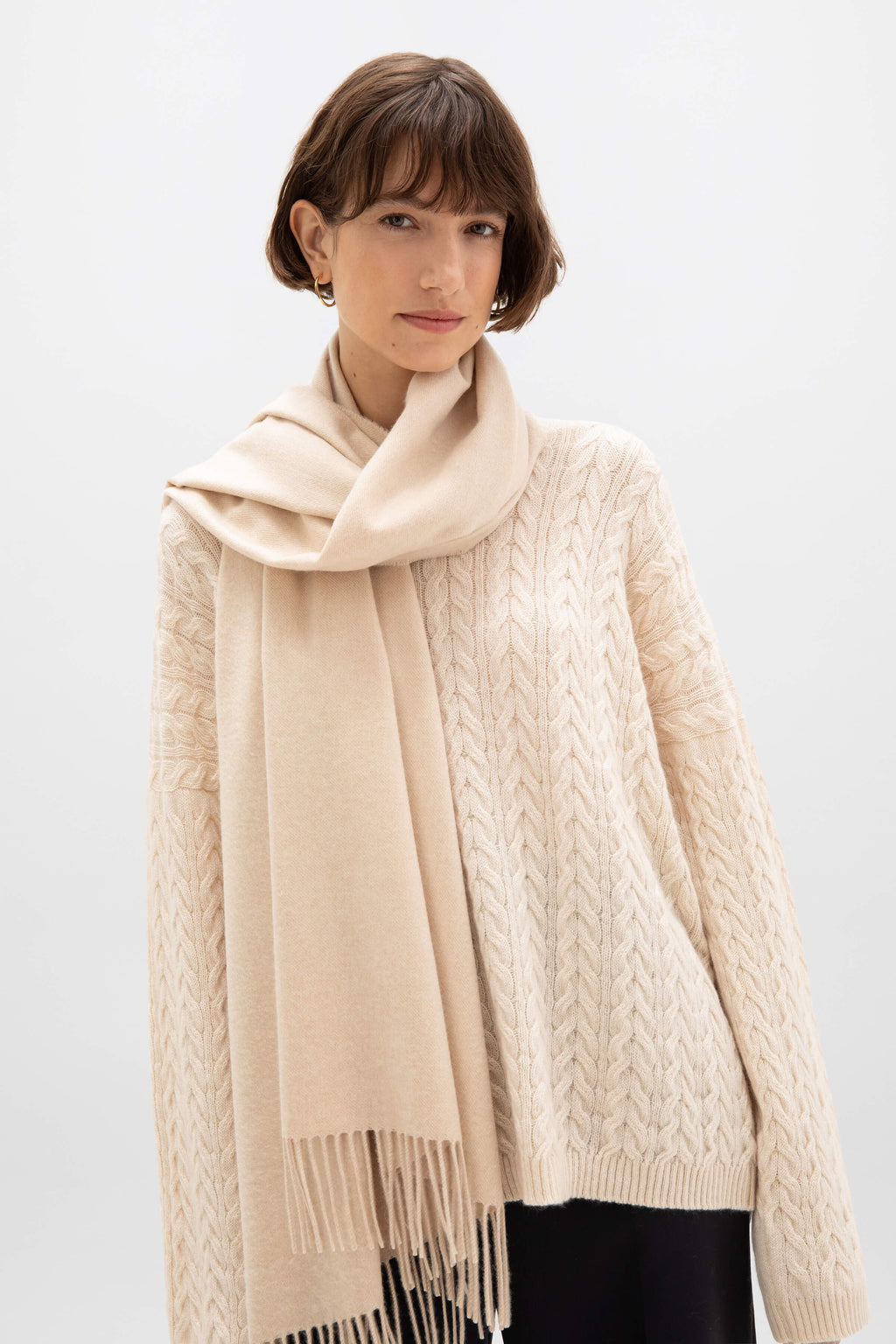 Johnstons of Elgin - Natural Cashmere Stole