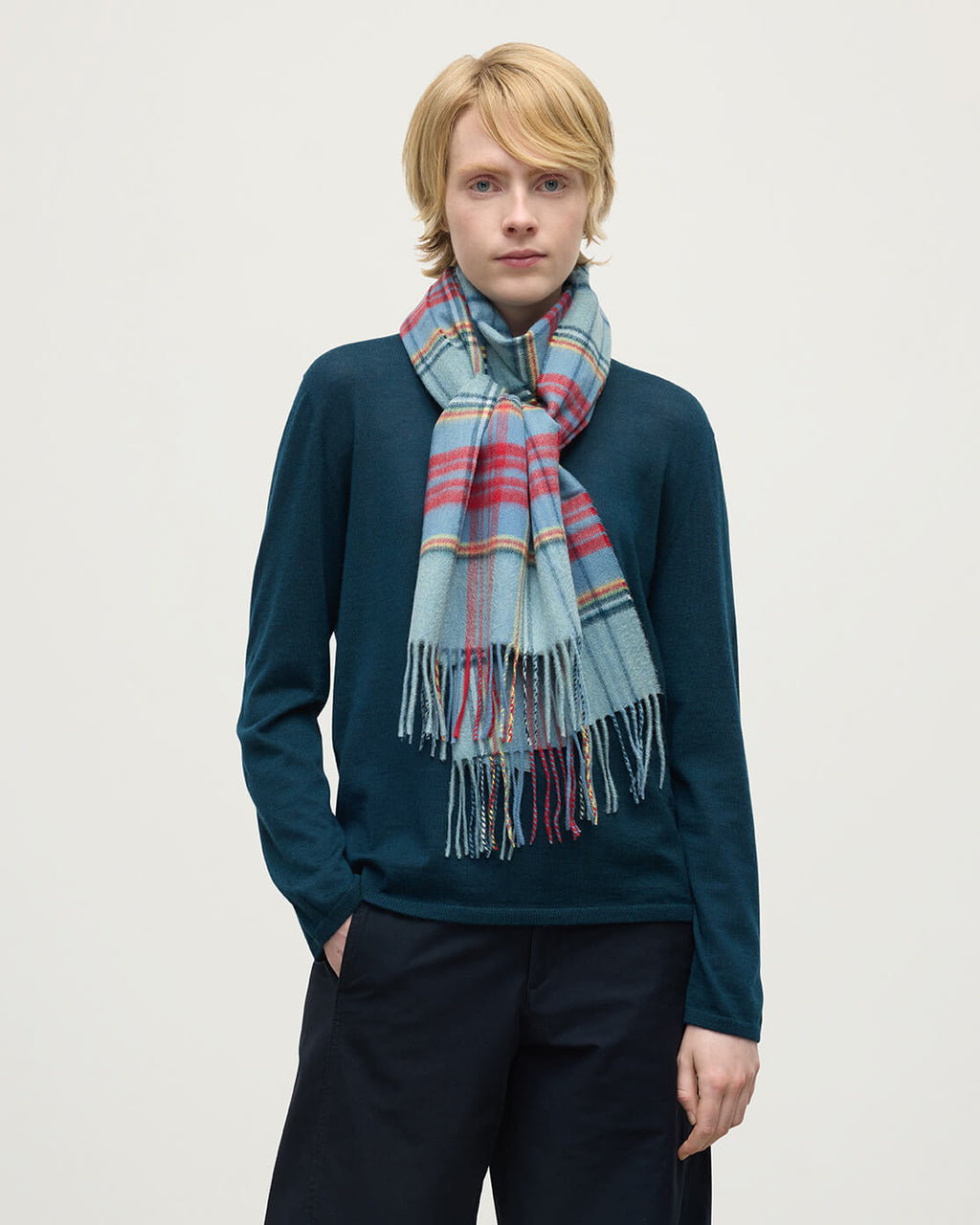 Johnstons of Elgin - Anderson Tartan Wide Cashmere Scarf