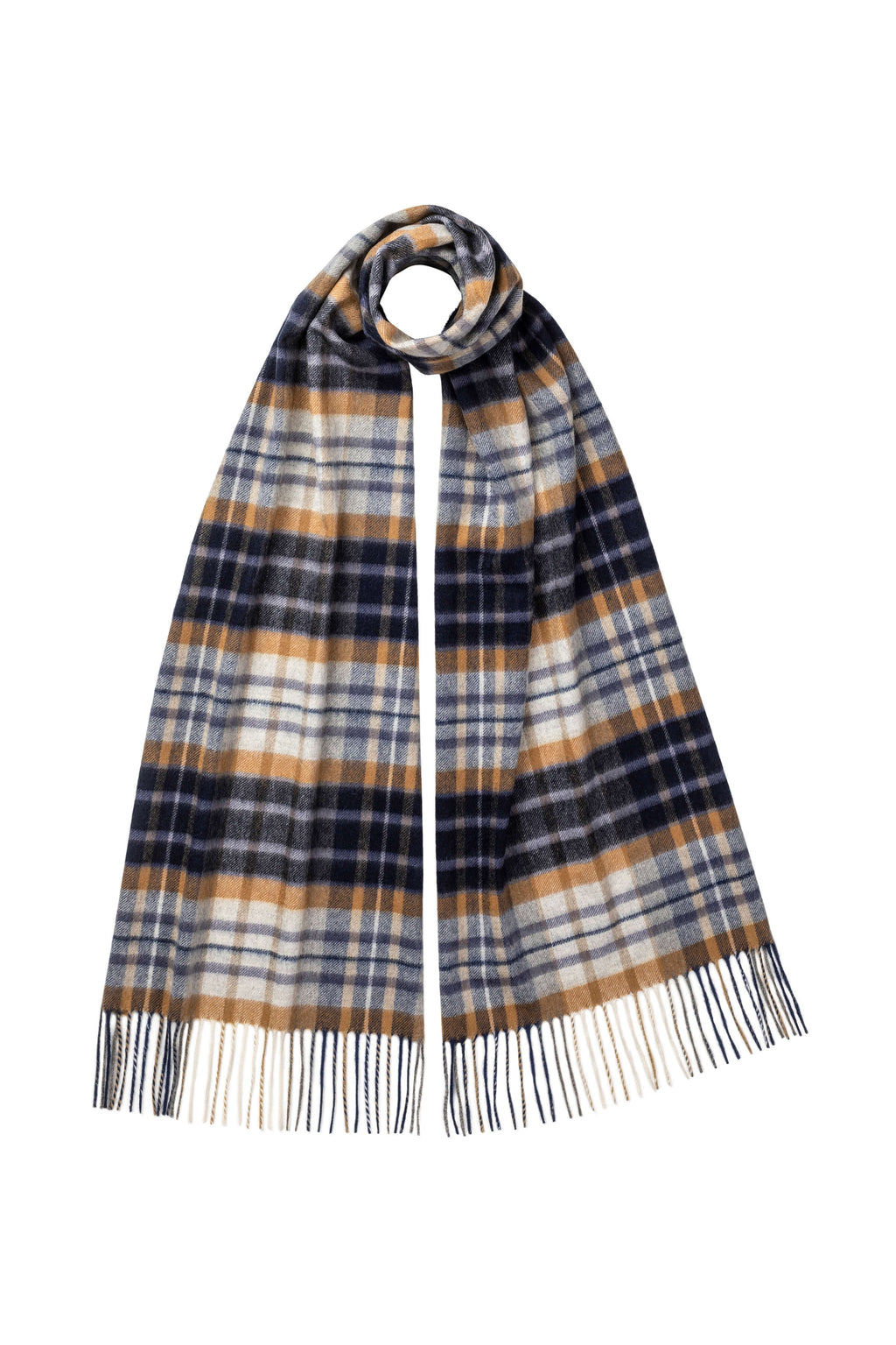 Johnstons of Elgin - House Check Wide Cashmere Scarf