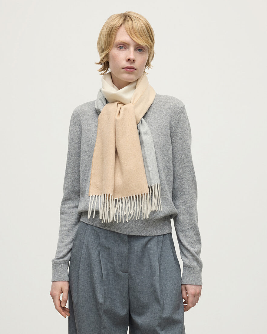 Johnstons of Elgin - Camel Ombré Cashmere Scarf