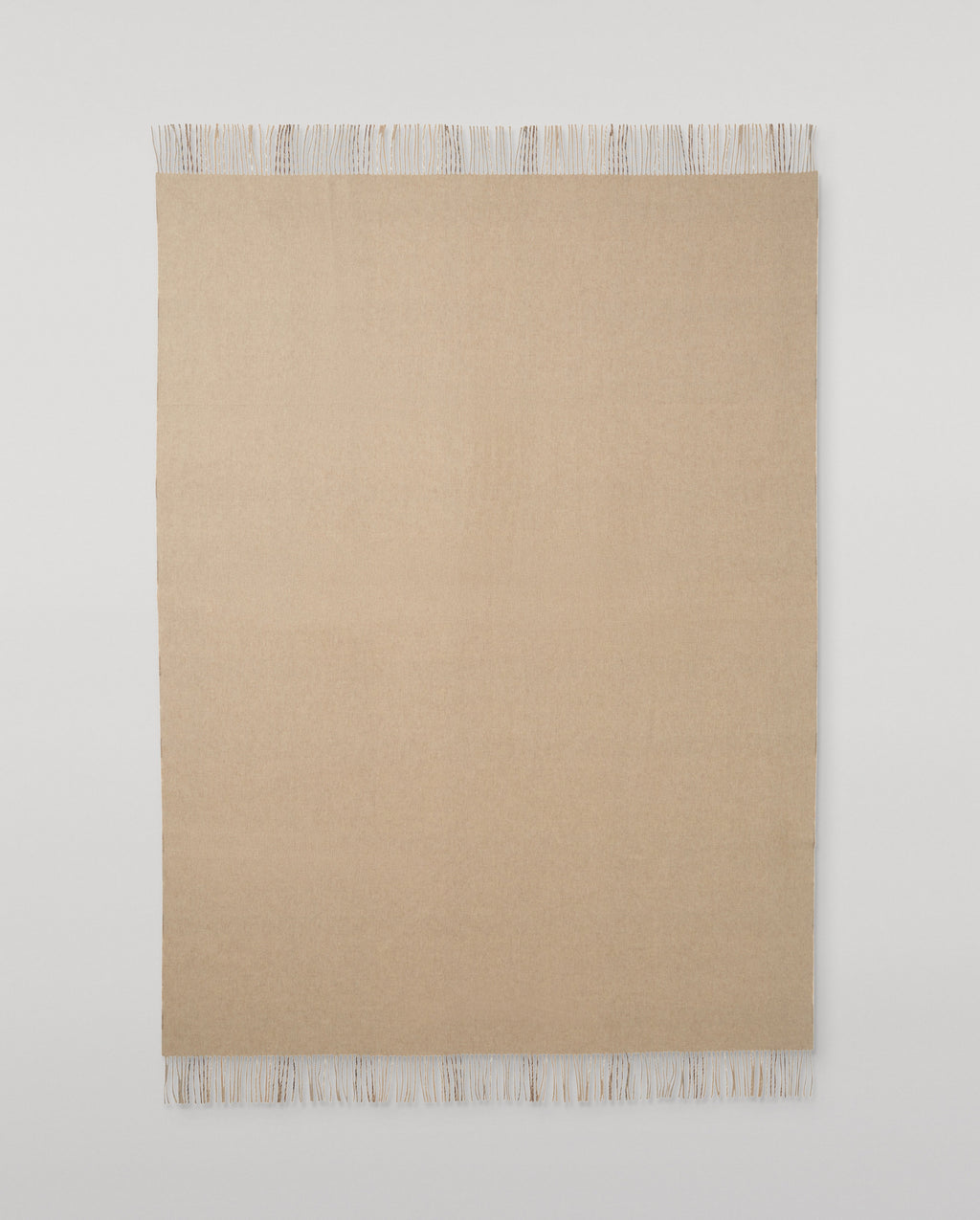 Johnstons of Elgin - Recycled Cashmere Throw in Natural MacKellar