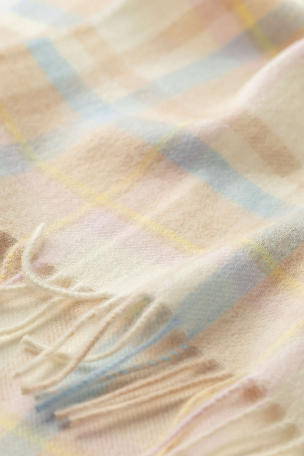 Johnstons of Elgin - Cashmere Baby Blanket in Natural Check