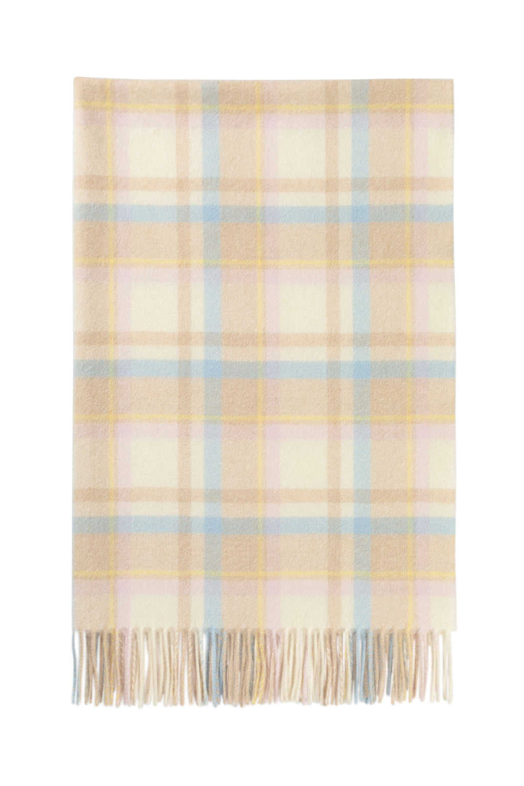 Johnstons of Elgin - Cashmere Baby Blanket in Natural Check