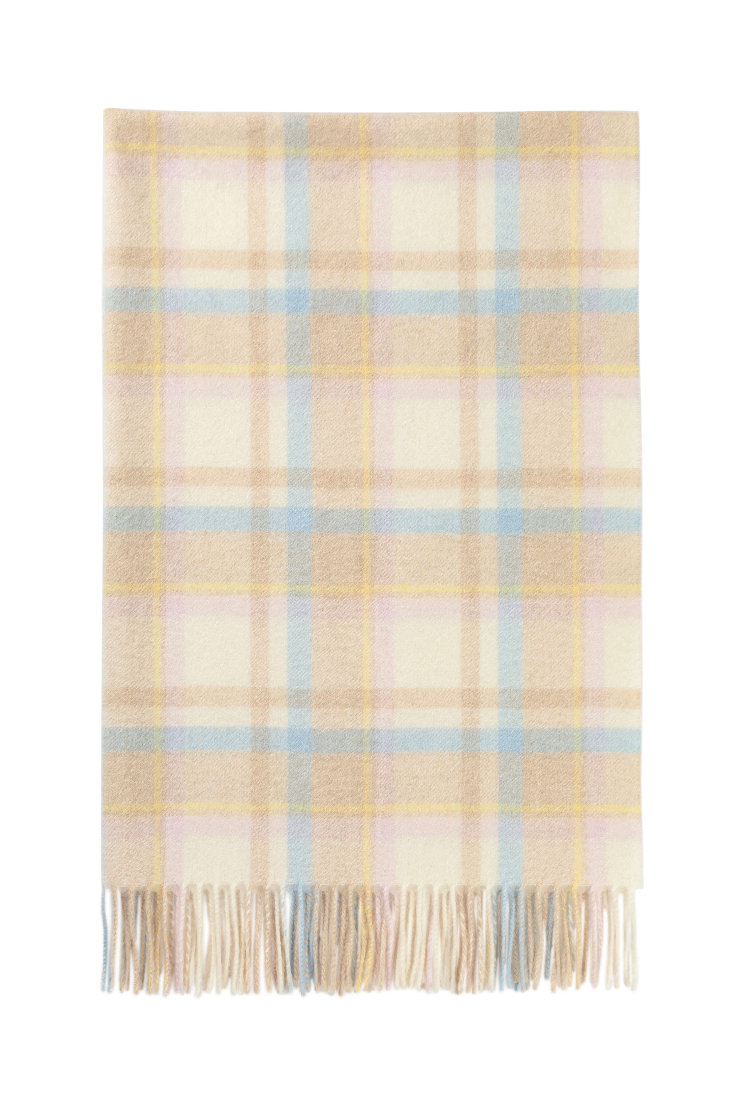 Johnstons of Elgin - Cashmere Baby Blanket in Natural Check