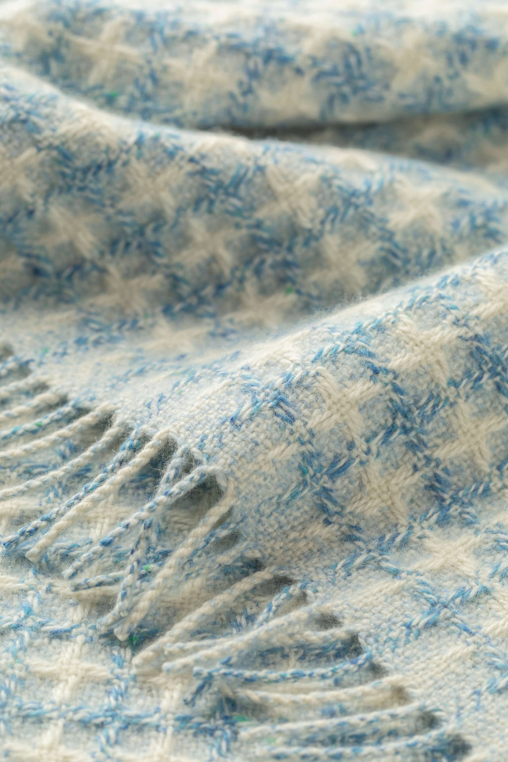 Johnstons of Elgin - Donegal Cashmere Blue Baby Blanket