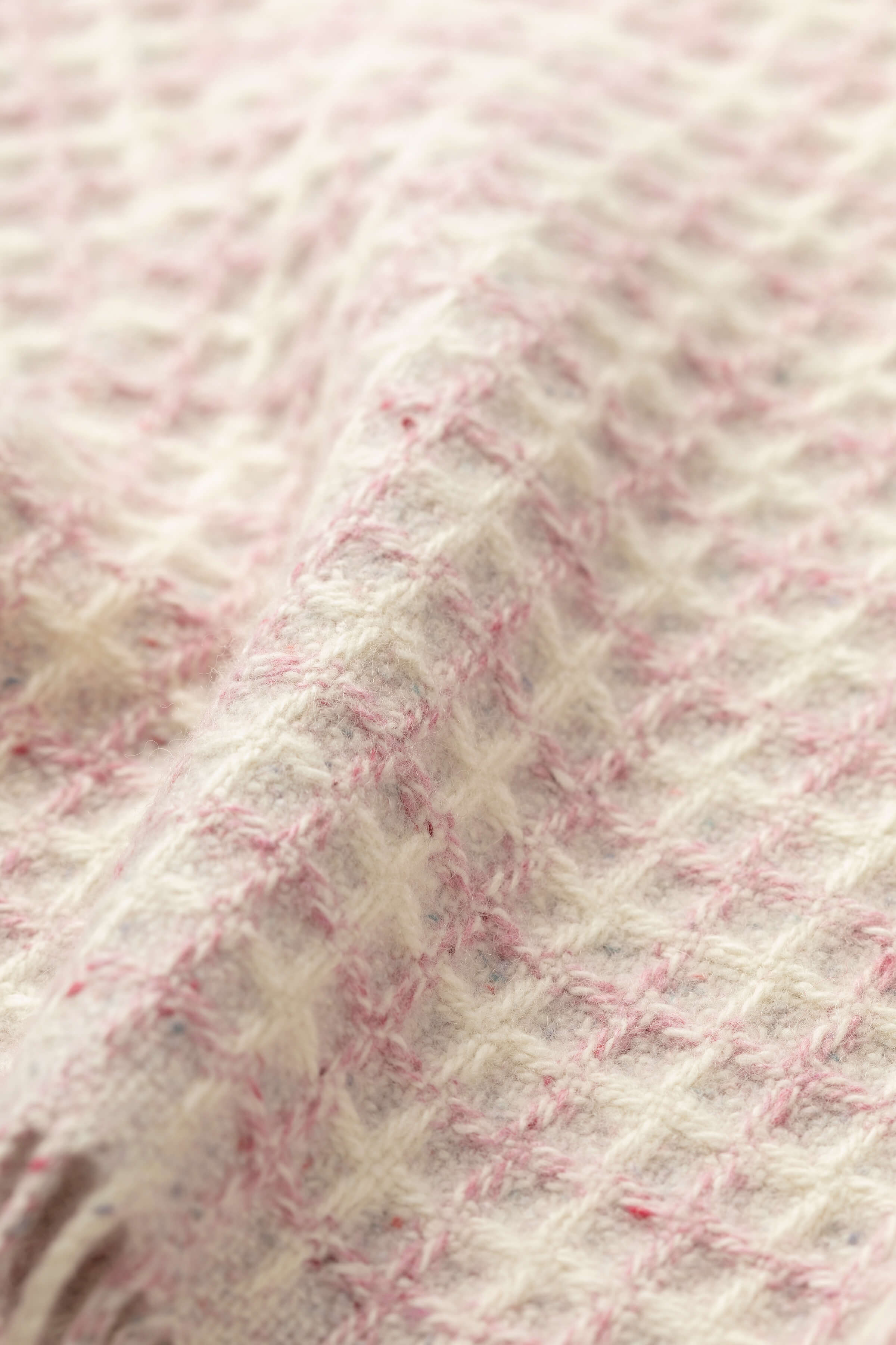 Johnstons of Elgin - Donegal Cashmere Baby Blanket in Pink