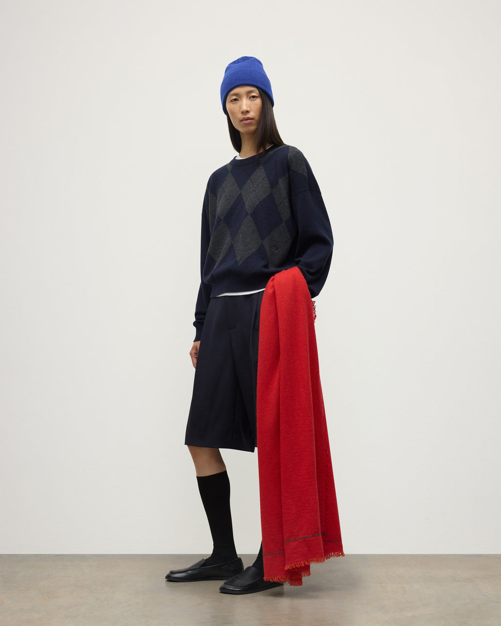 Johnstons of Elgin - Usan Red Cashmere Scarf