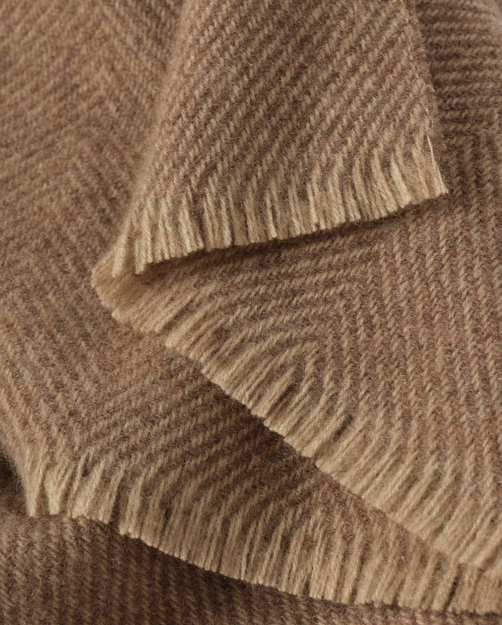 Johnstons of Elgin - Mountain Twill Natural Cashmere Throw