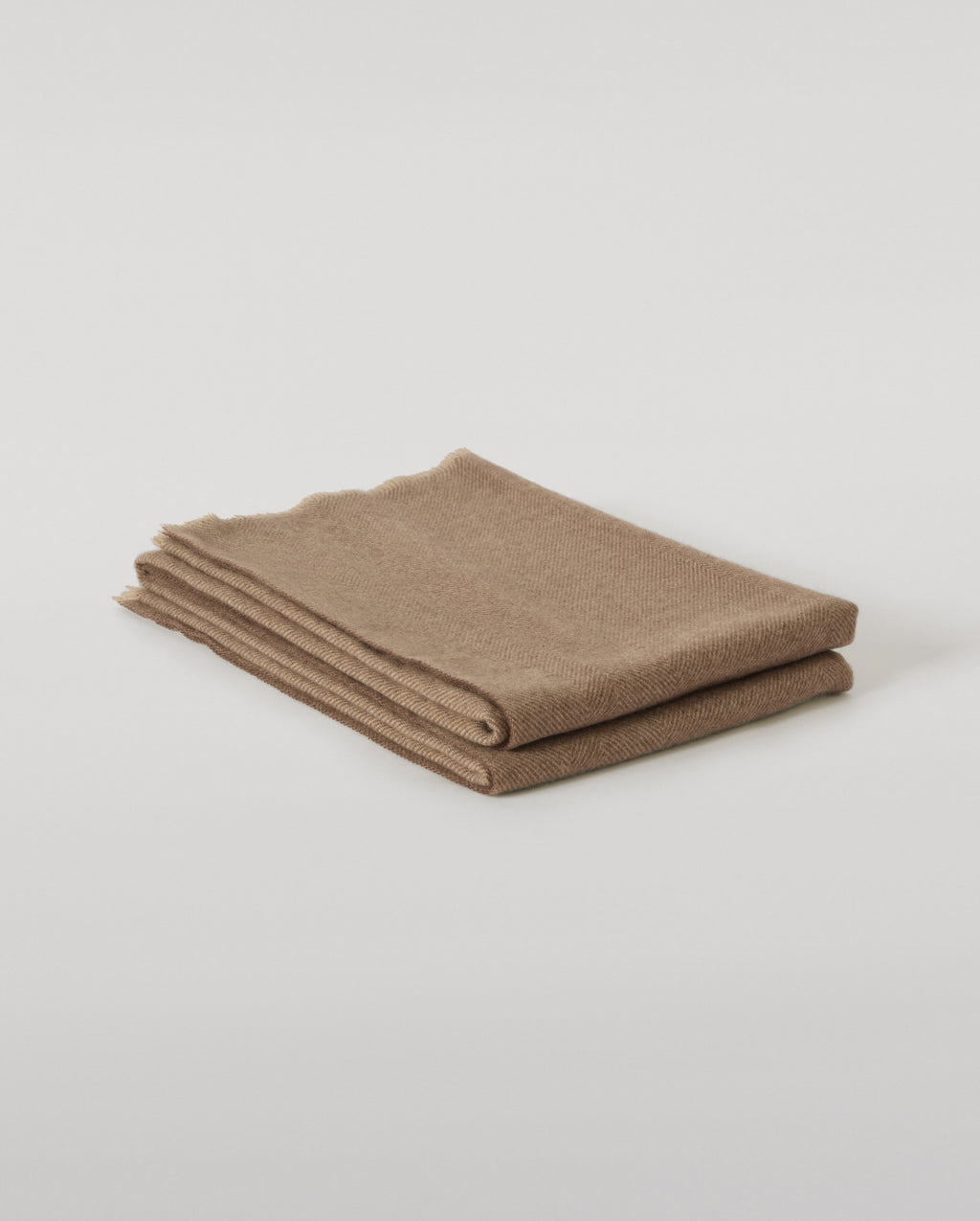 Johnstons of Elgin - Mountain Twill Natural Cashmere Throw