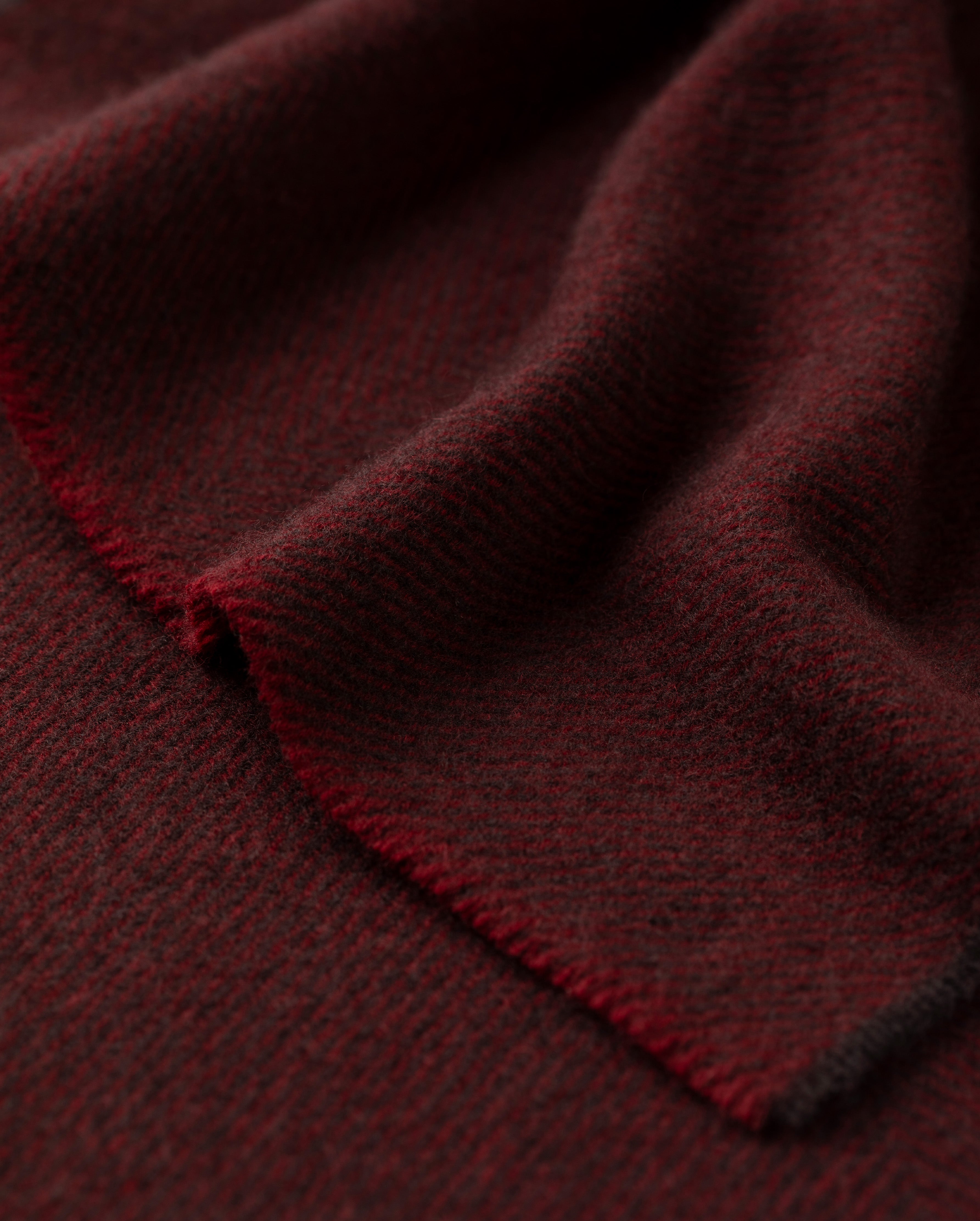 Johnstons of Elgin - Mountain Twill Red Cashmere Scarf