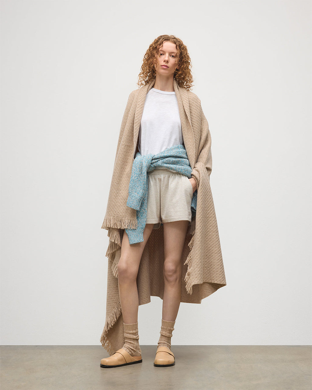 Johnstons of Elgin - Yarrow Natural Cashmere Throw