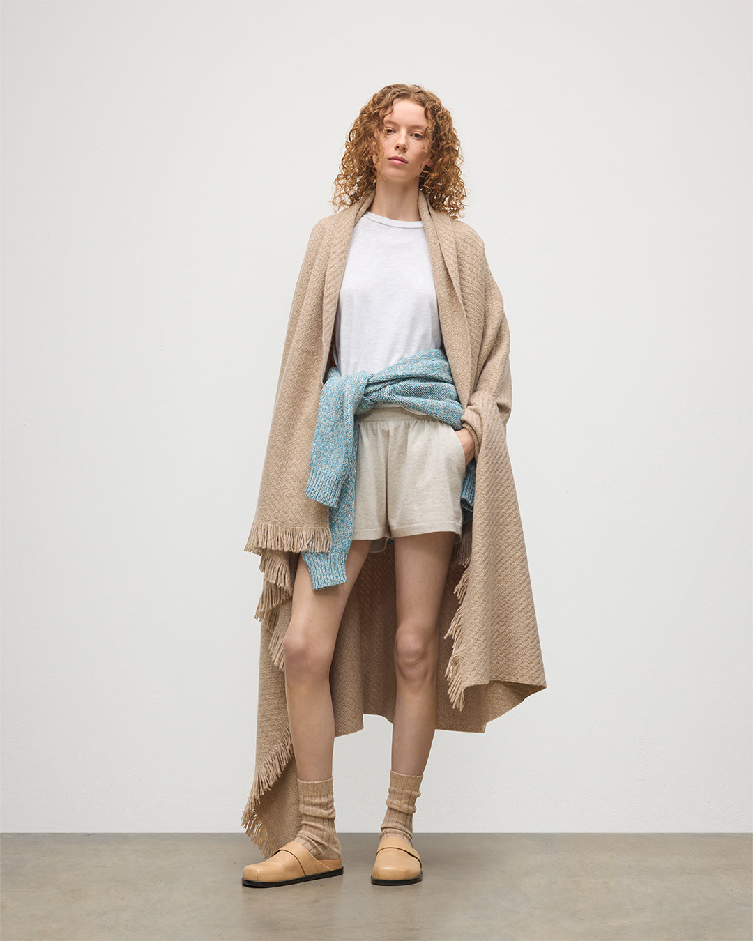 Johnstons of Elgin - Yarrow Natural Cashmere Throw