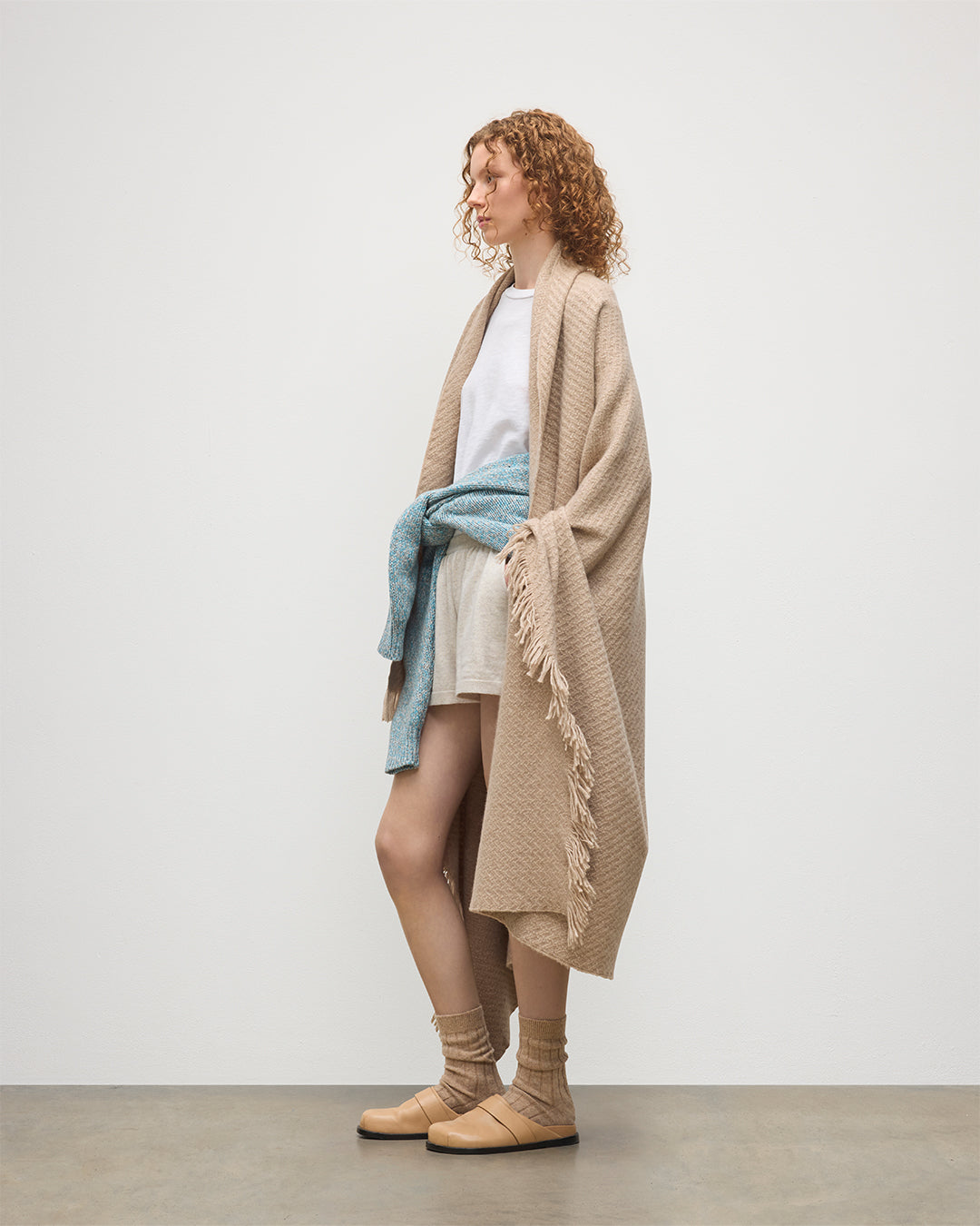 Johnstons of Elgin - Yarrow Natural Cashmere Throw