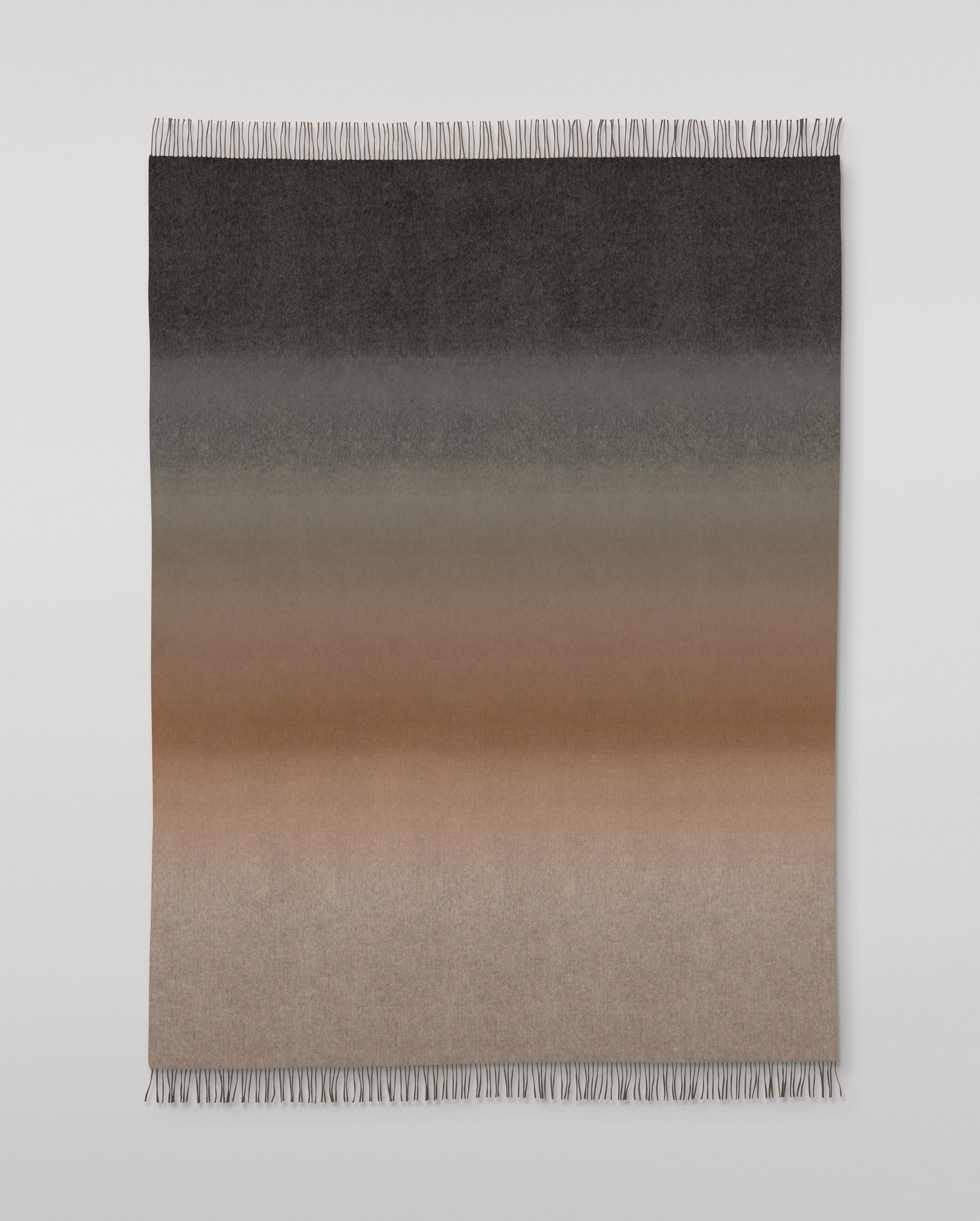 Johnstons of Elgin - Umbra Brown Ombre Cashmere Throw