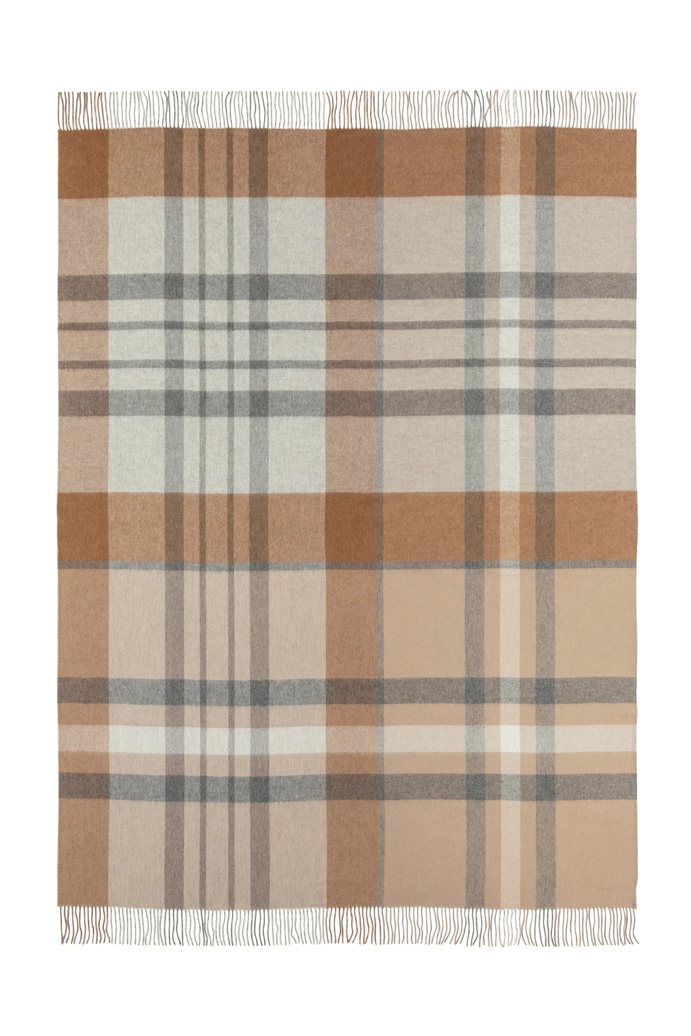 Johnstons of Elgin - Reversible Cashmere Leven Check Throw