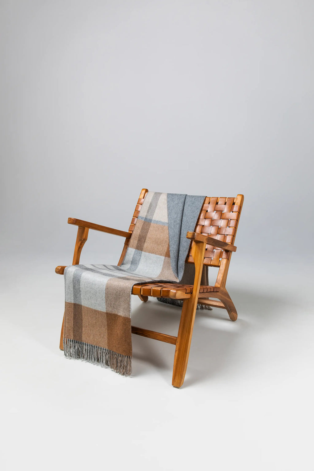 Johnstons of Elgin - Reversible Cashmere Leven Check Throw