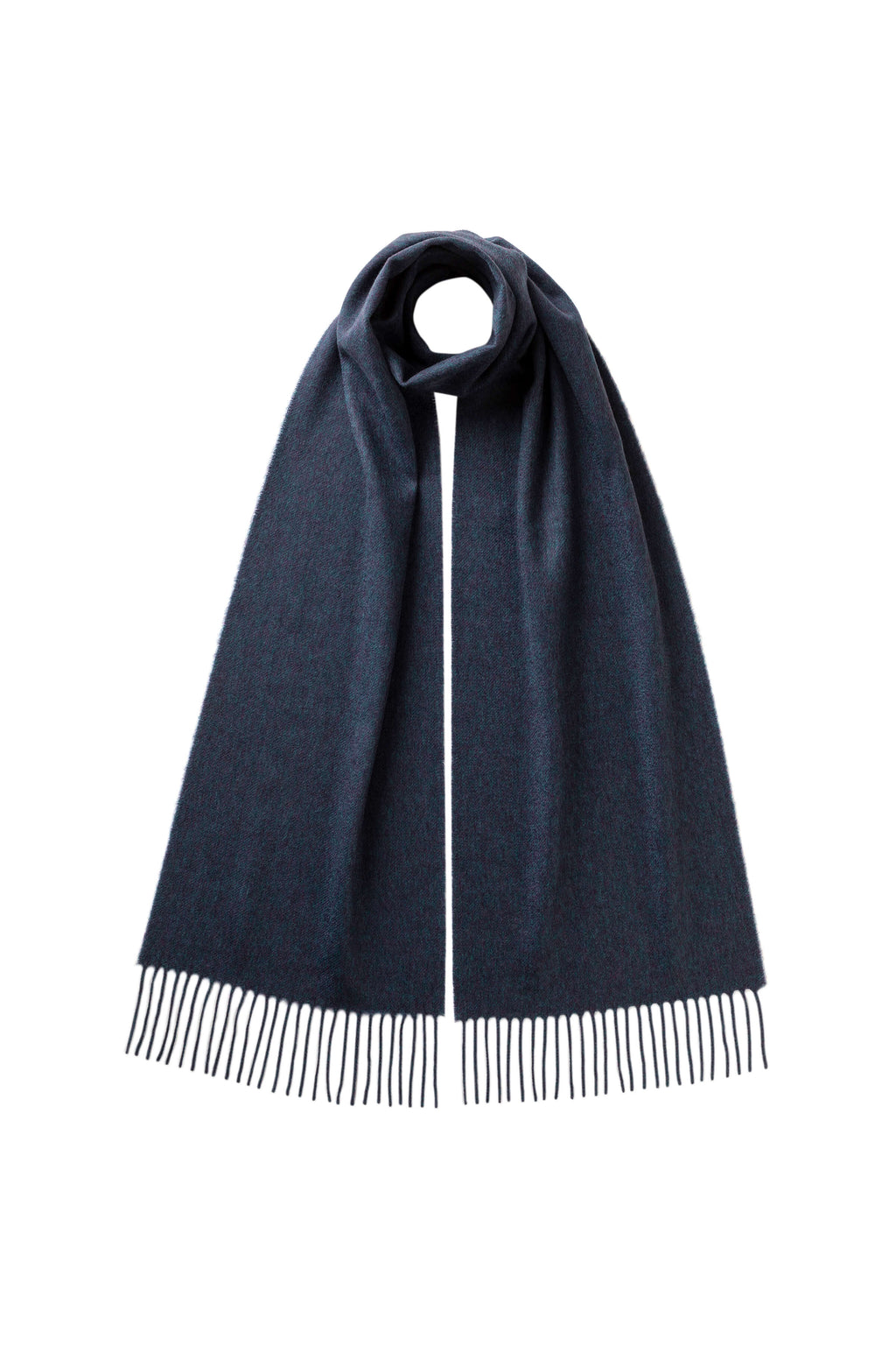 Johnstons of Elgin - Navy Cashmere Scarf