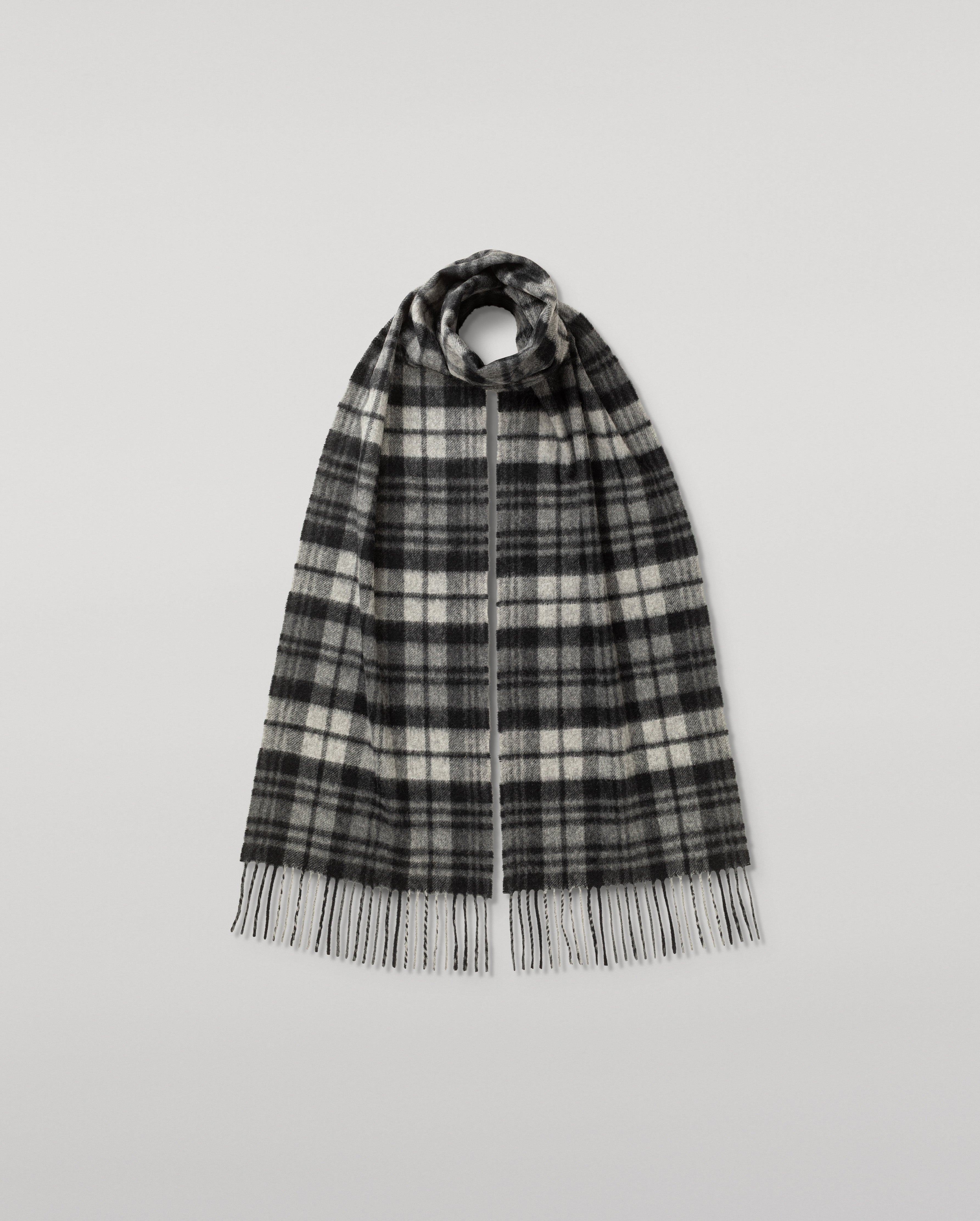 Johnstons of Elgin - Grey Watch Dress Tartan Cashmere Scarf