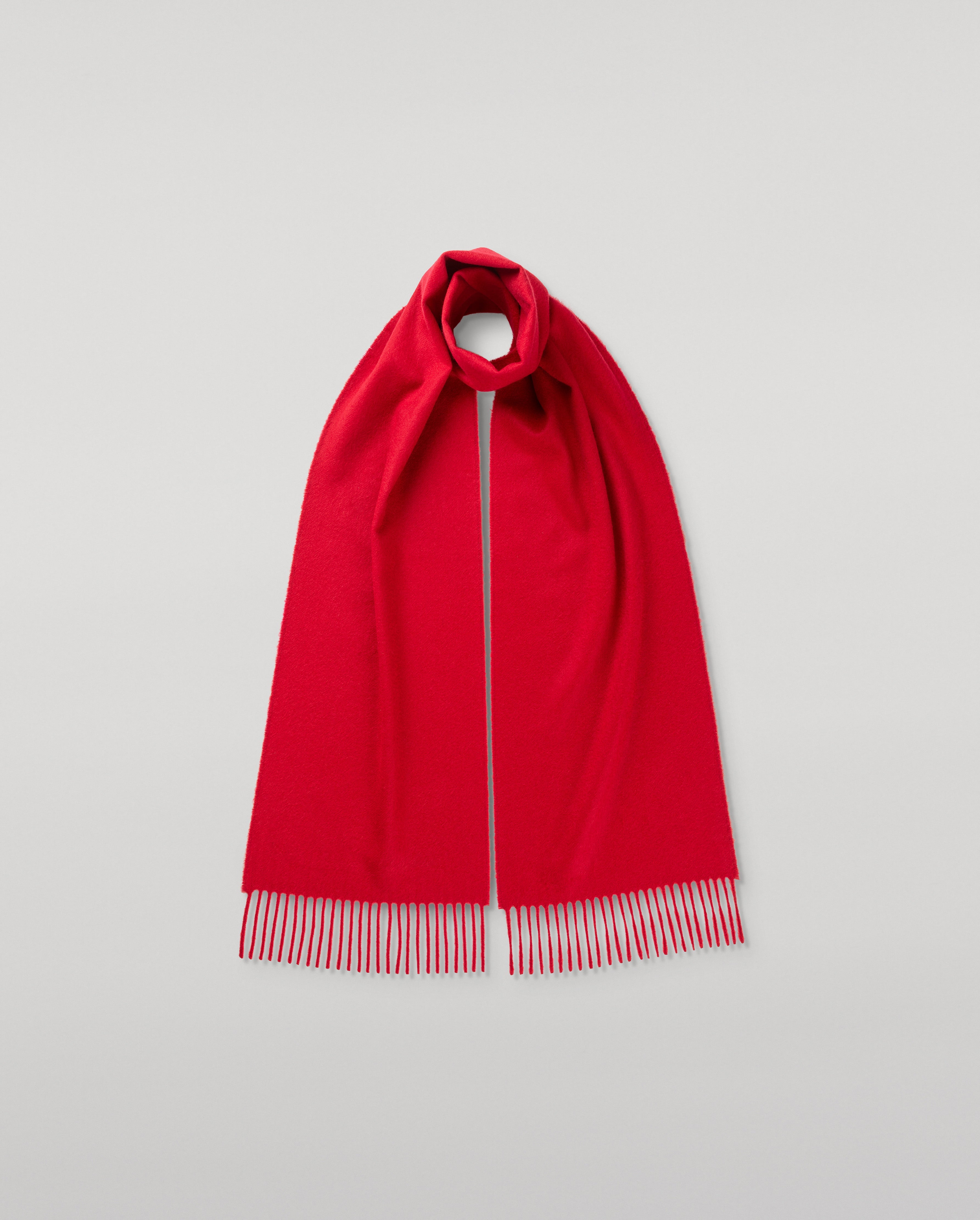 Johnstons of Elgin - Red Cashmere Scarf