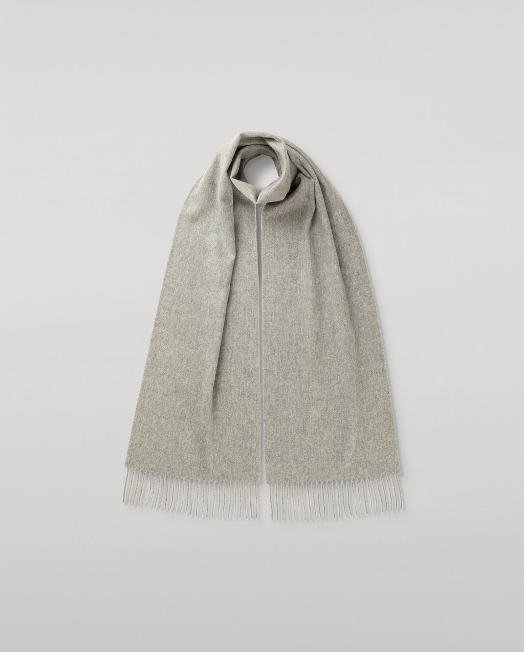 Johnstons of Elgin - Light Grey Cashmere Scarf