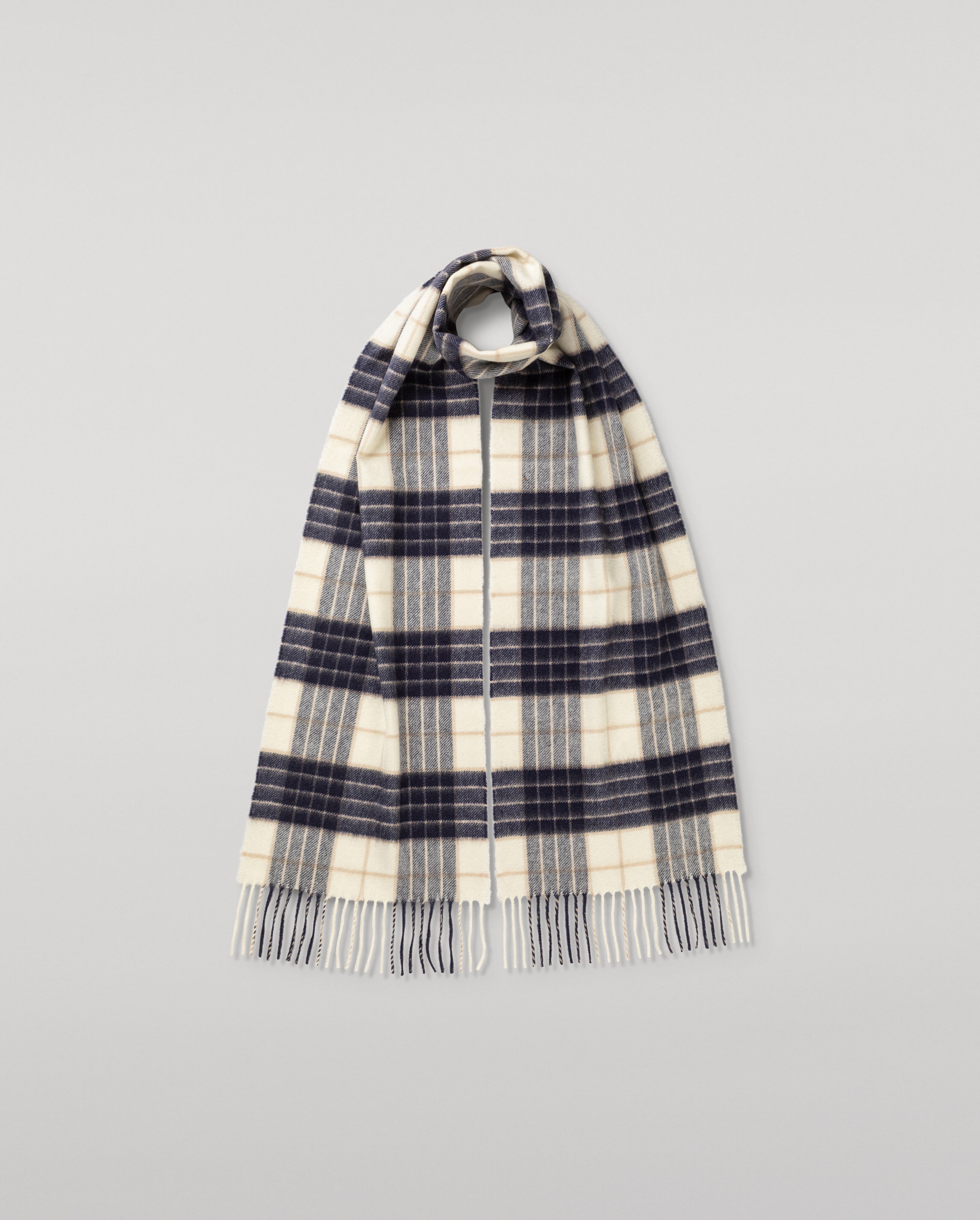 Johnstons of Elgin - Knockmore Tartan Cashmere Scarf