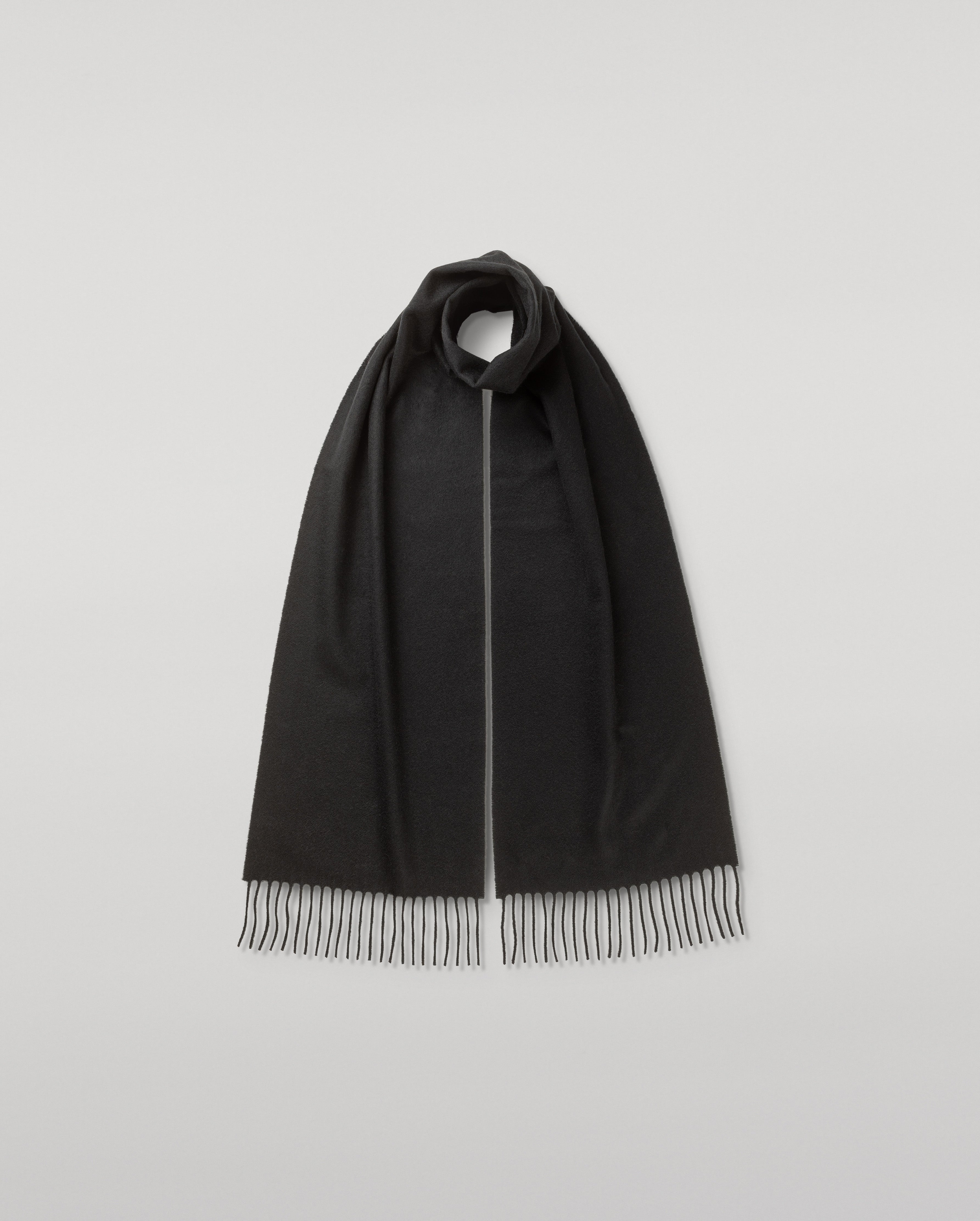 Johnstons of Elgin - Black Cashmere Scarf