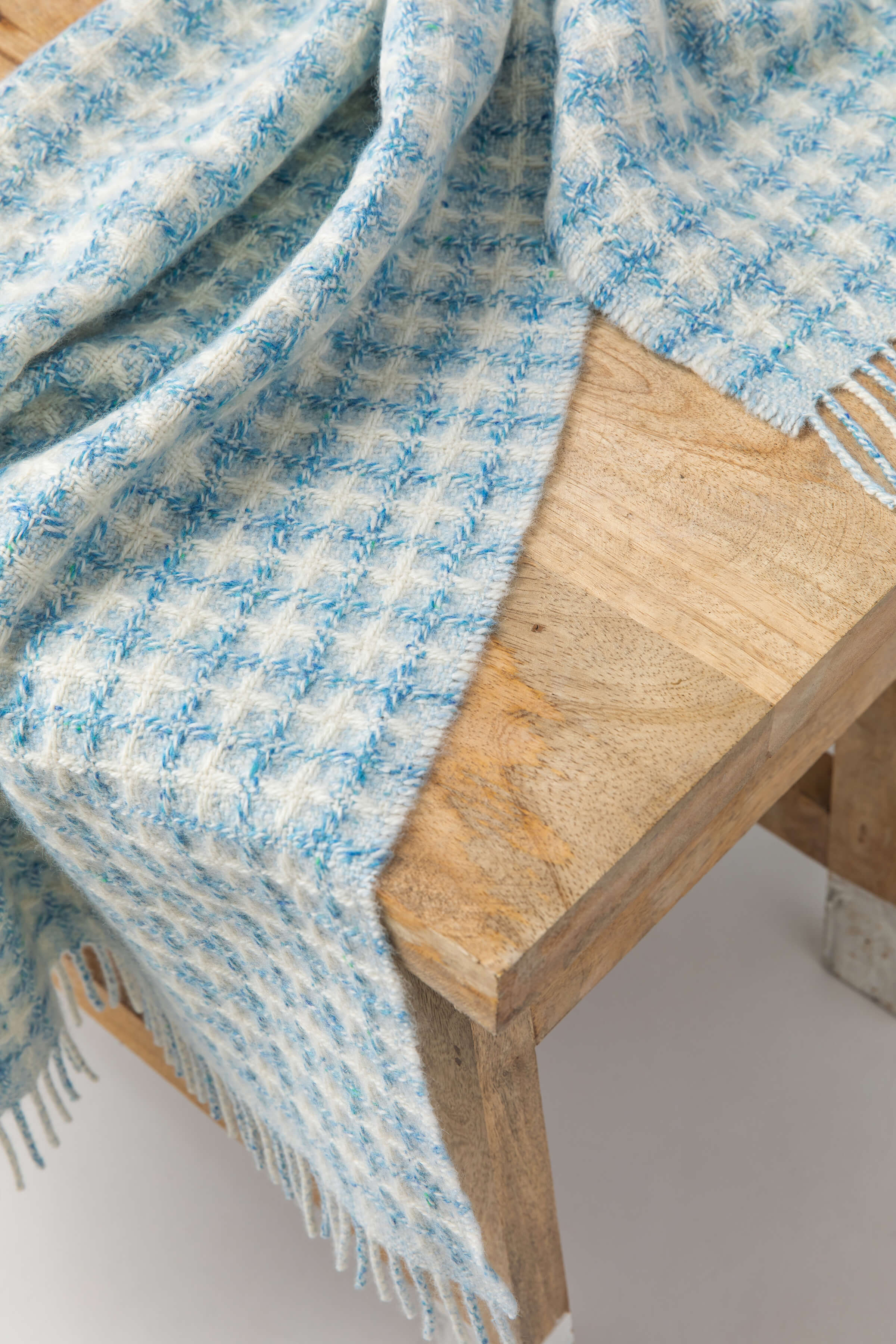 Johnstons of Elgin - Donegal Cashmere Blue Baby Blanket