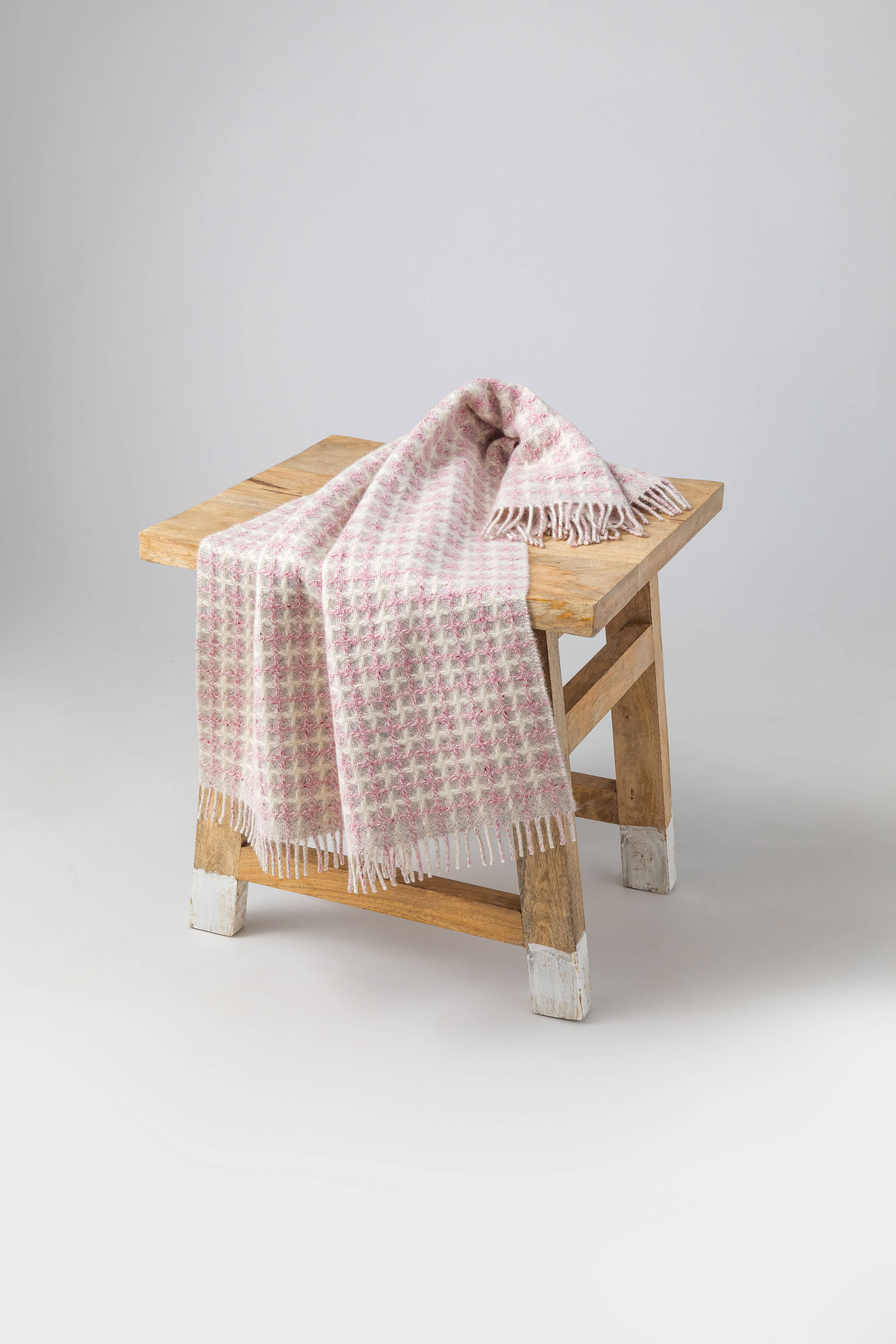 Johnstons of Elgin - Donegal Cashmere Baby Blanket in Pink