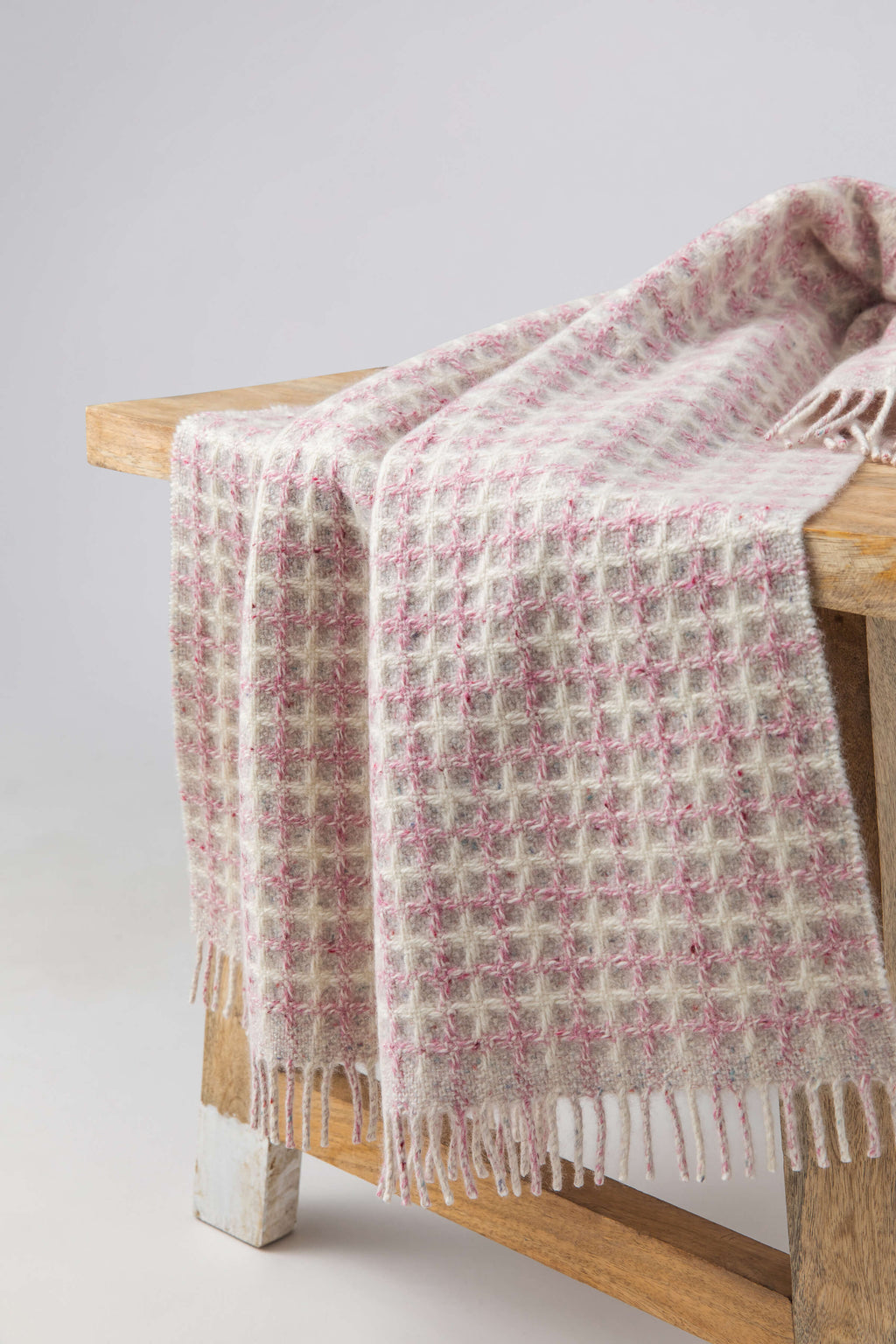Johnstons of Elgin - Donegal Cashmere Baby Blanket in Pink