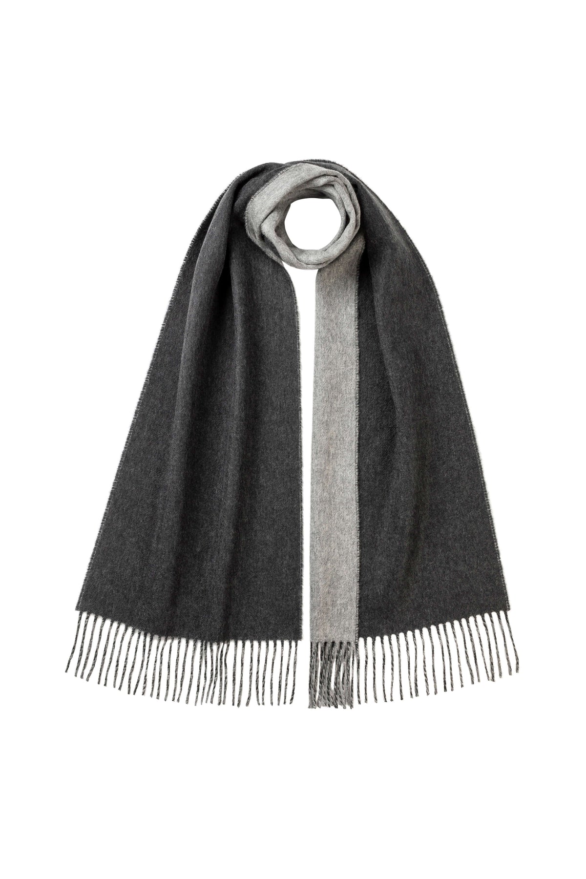 Johnstons of Elgin - Contrast Reversible Cashmere Scarf