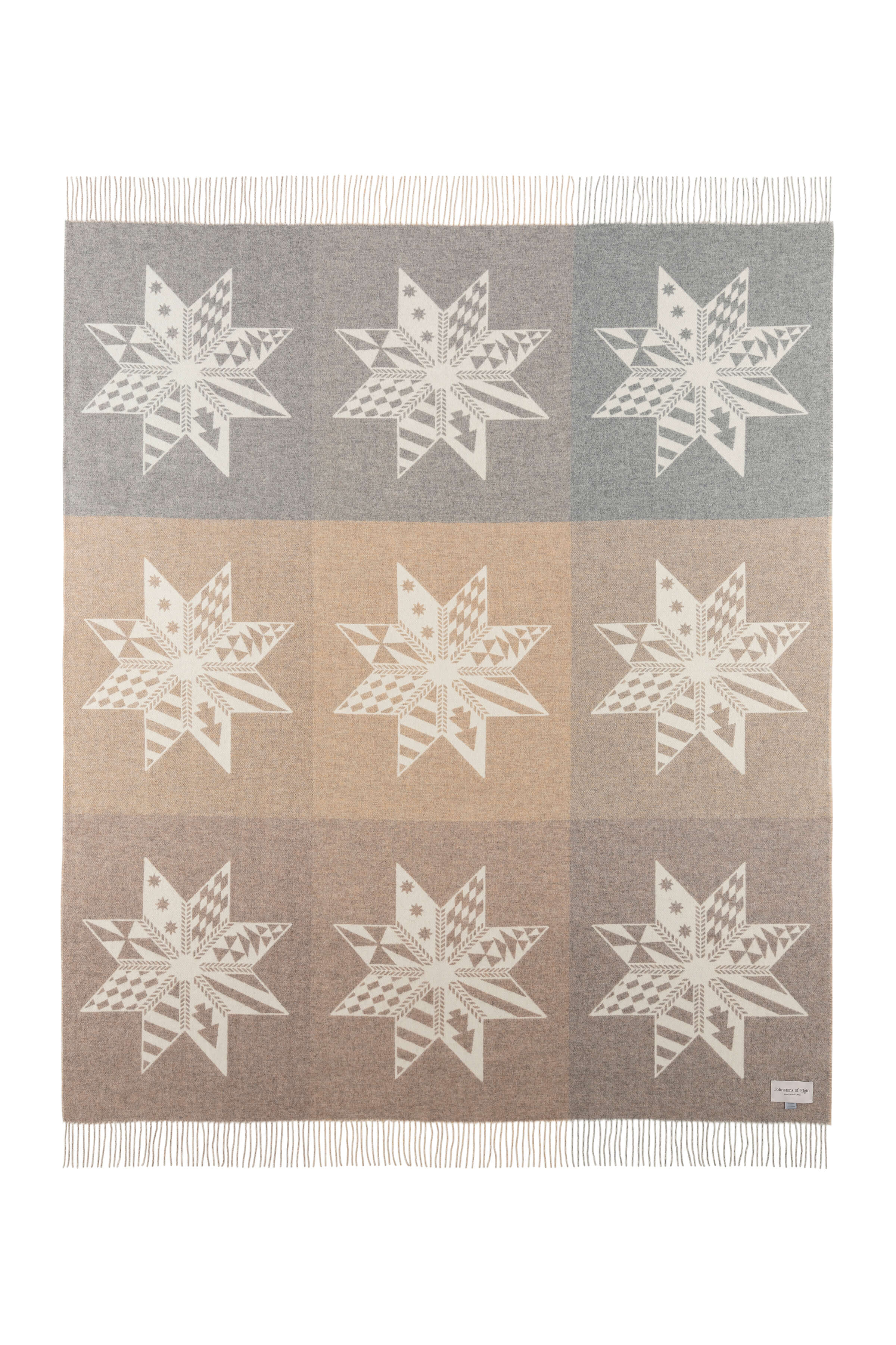 Johnstons of Elgin - Natural Stars Cashmere Blanket