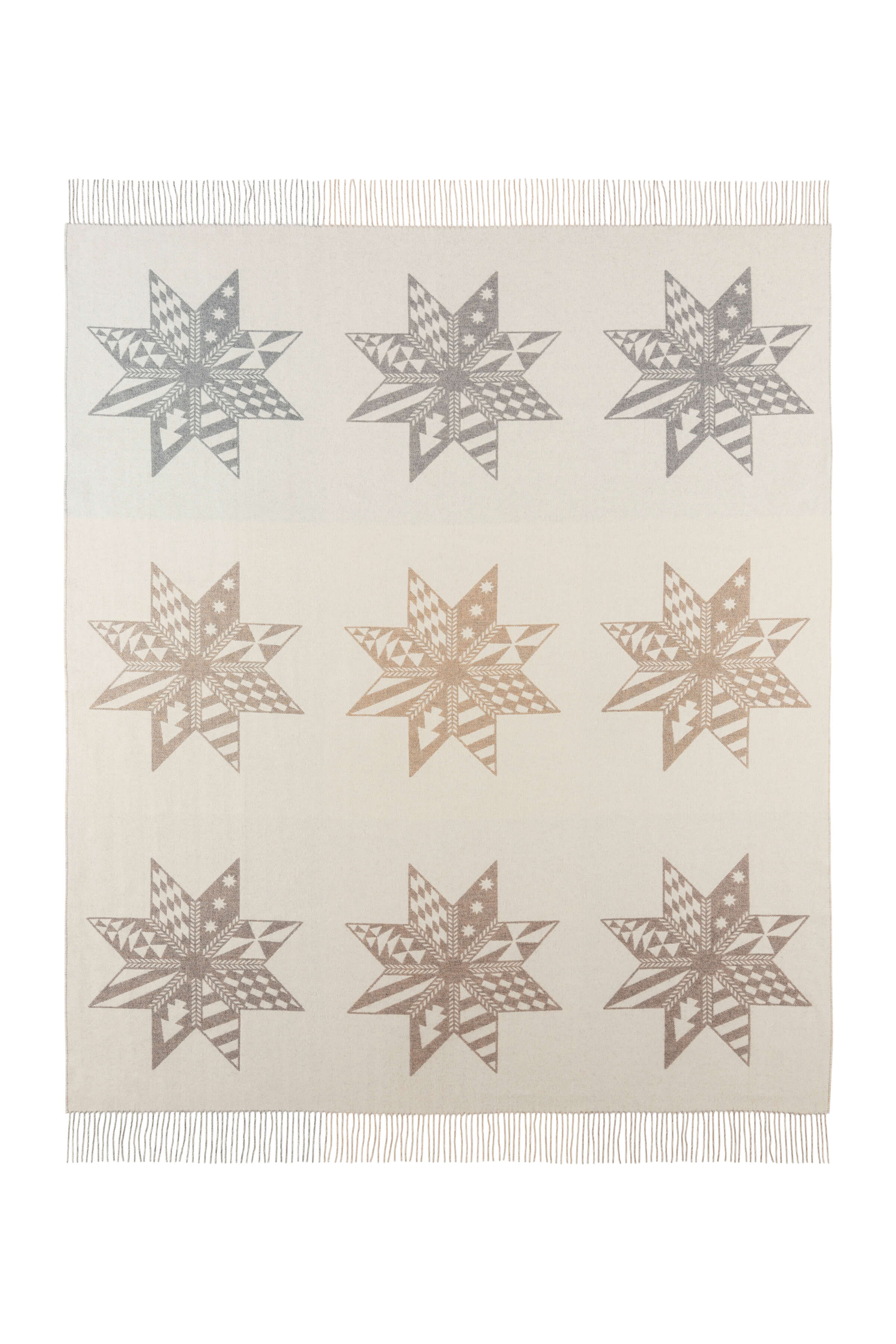 Johnstons of Elgin - Natural Stars Cashmere Blanket