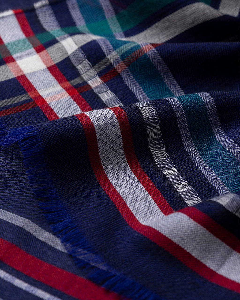 Johnstons of Elgin - Helmina Navy Cashmere Scarf