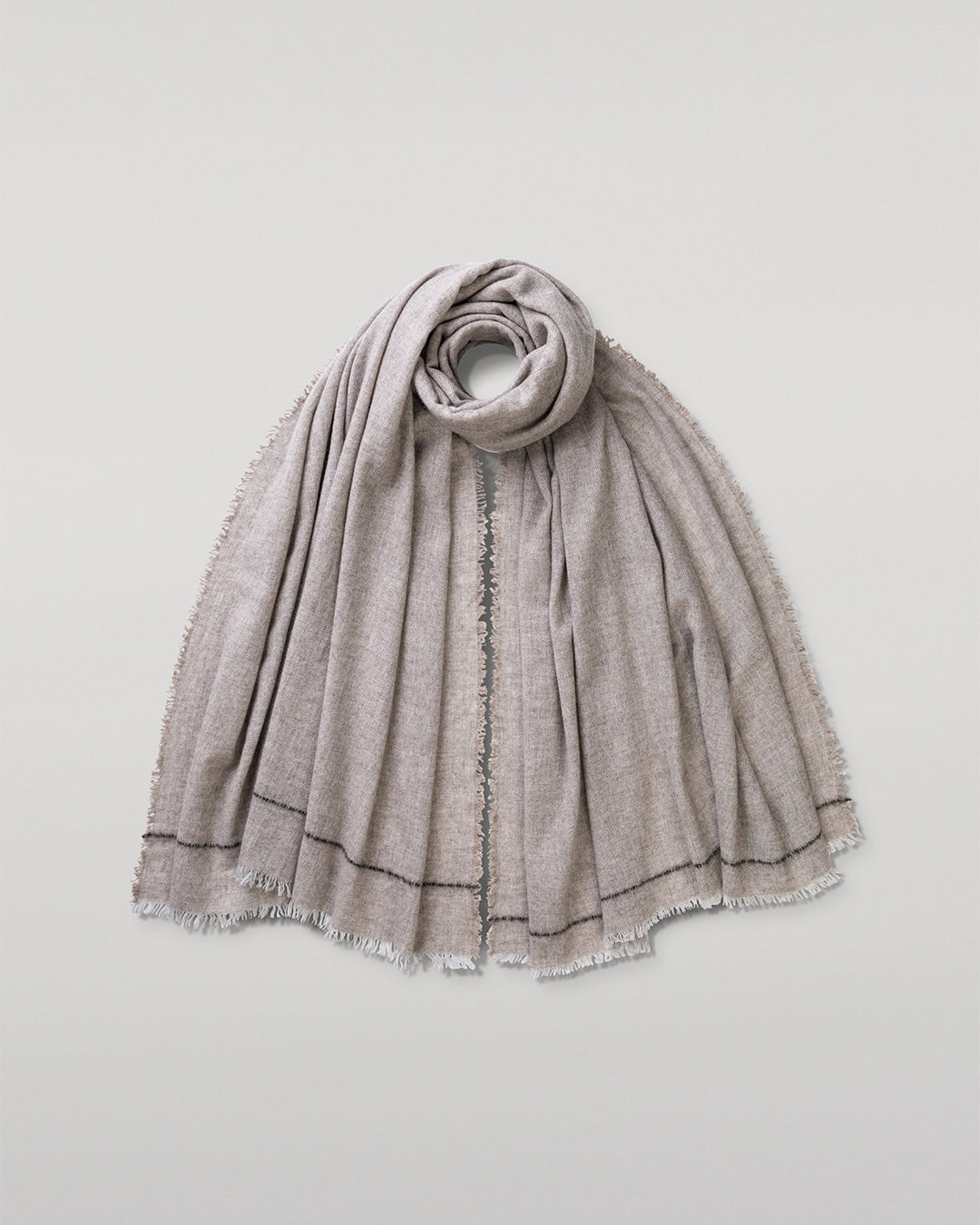 Johnstons of Elgin - Usan Natural Cashmere Scarf
