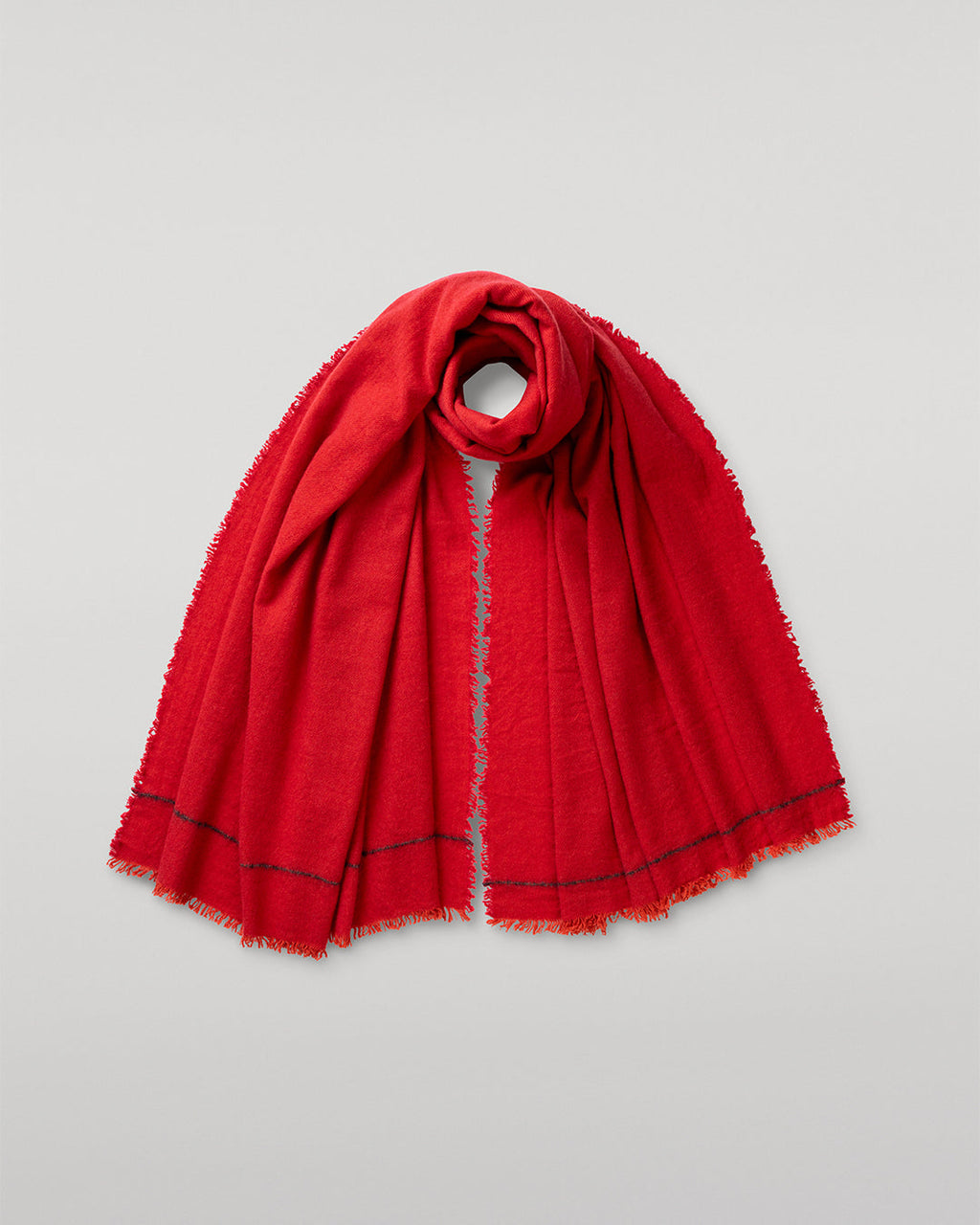 Johnstons of Elgin - Usan Red Cashmere Scarf
