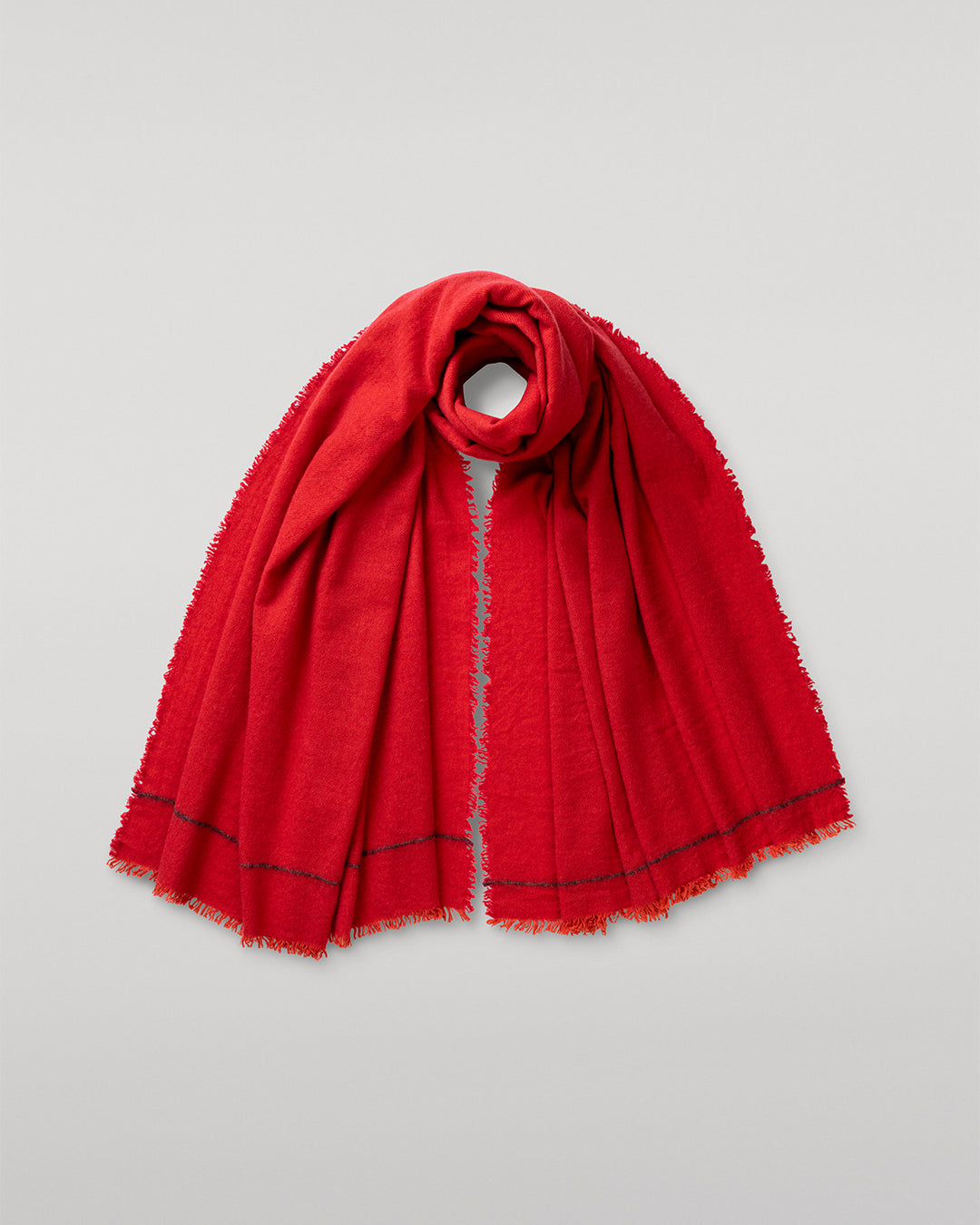 Johnstons of Elgin - Usan Red Cashmere Scarf