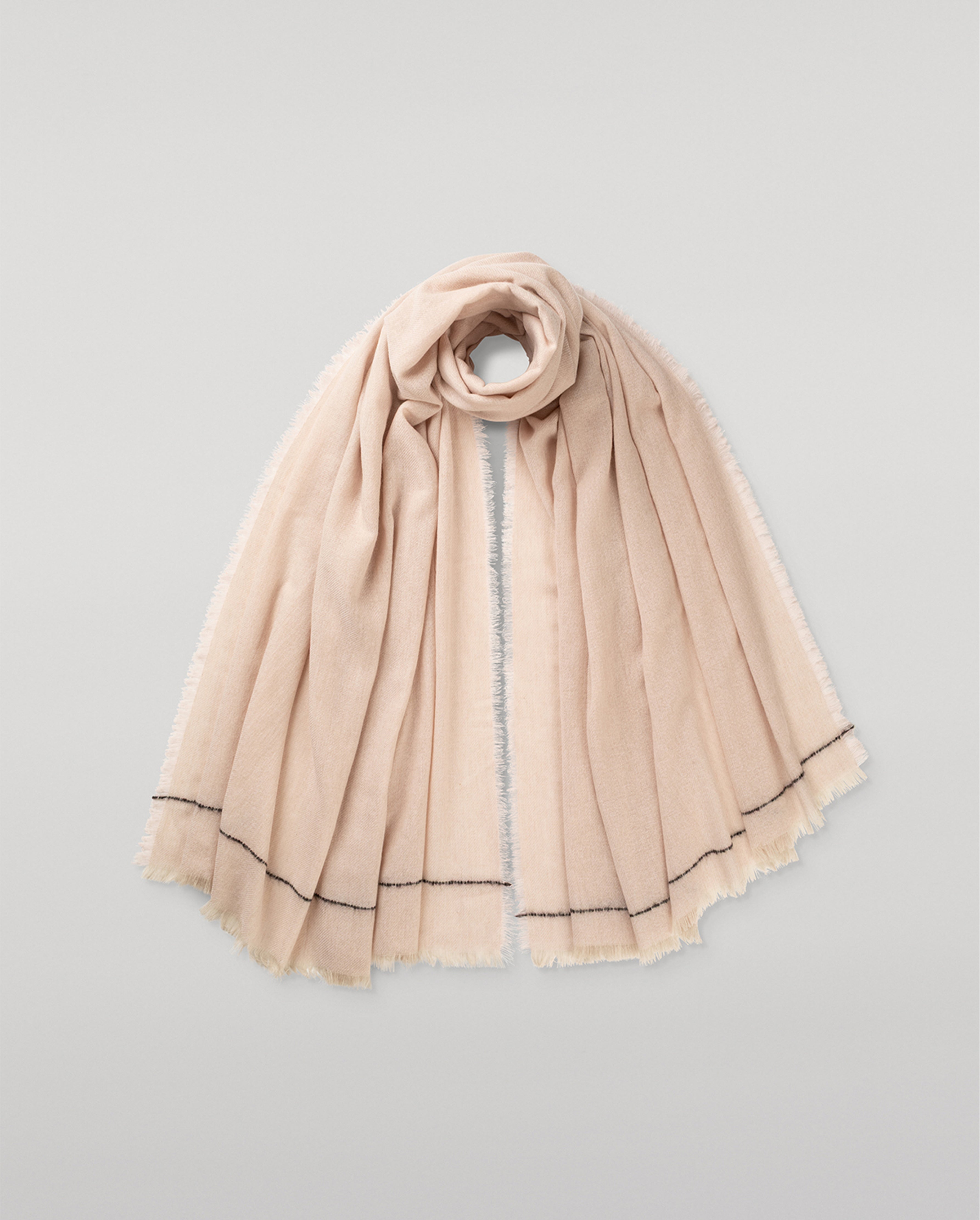 Johnstons of Elgin - Usan Pink Cashmere Scarf