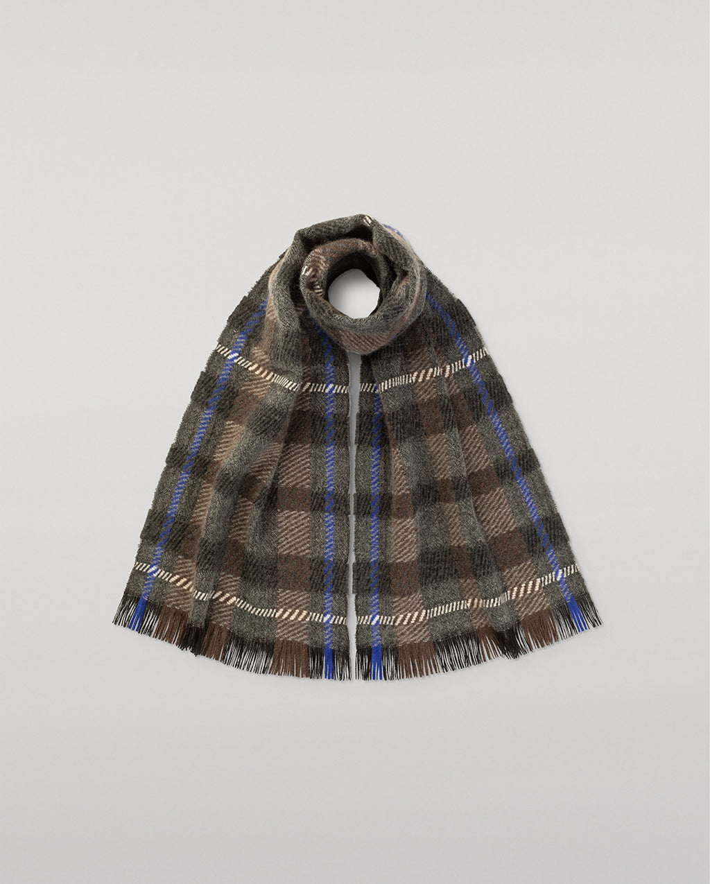 Johnstons of Elgin - Crowe Charcoal Cashmere Scarf