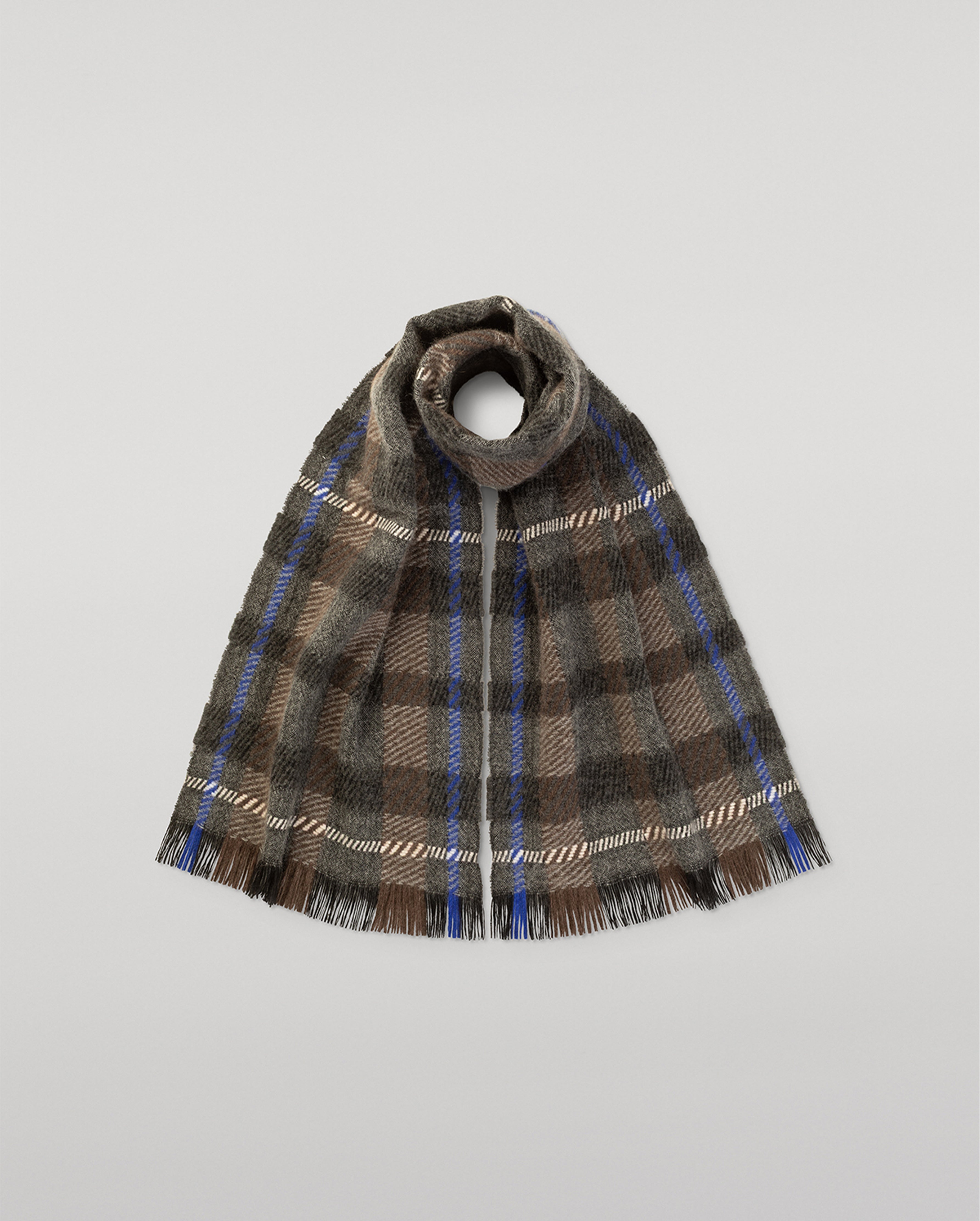 Johnstons of Elgin - Crowe Charcoal Cashmere Scarf