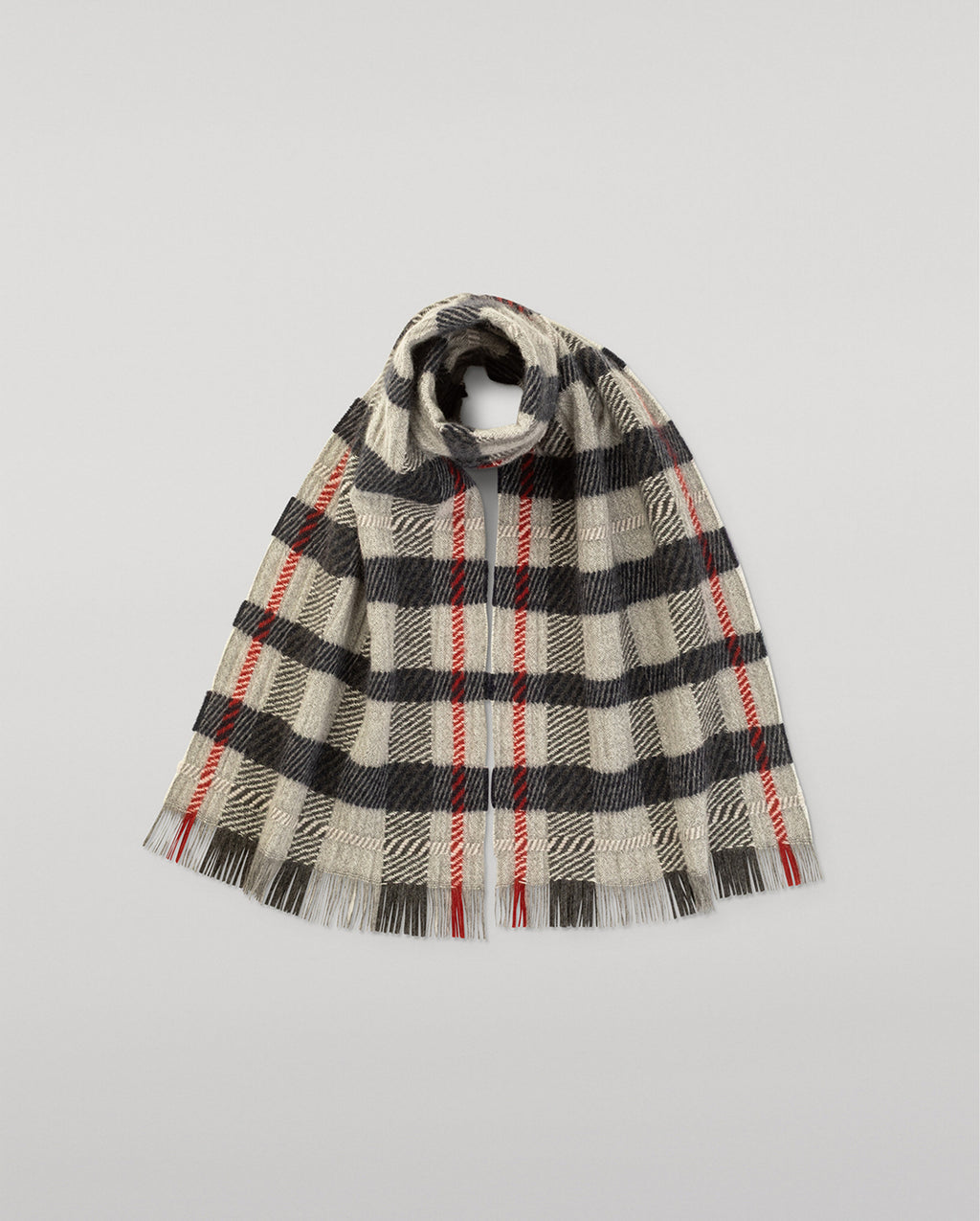 Johnstons of Elgin - Crowe Silver Cashmere Scarf