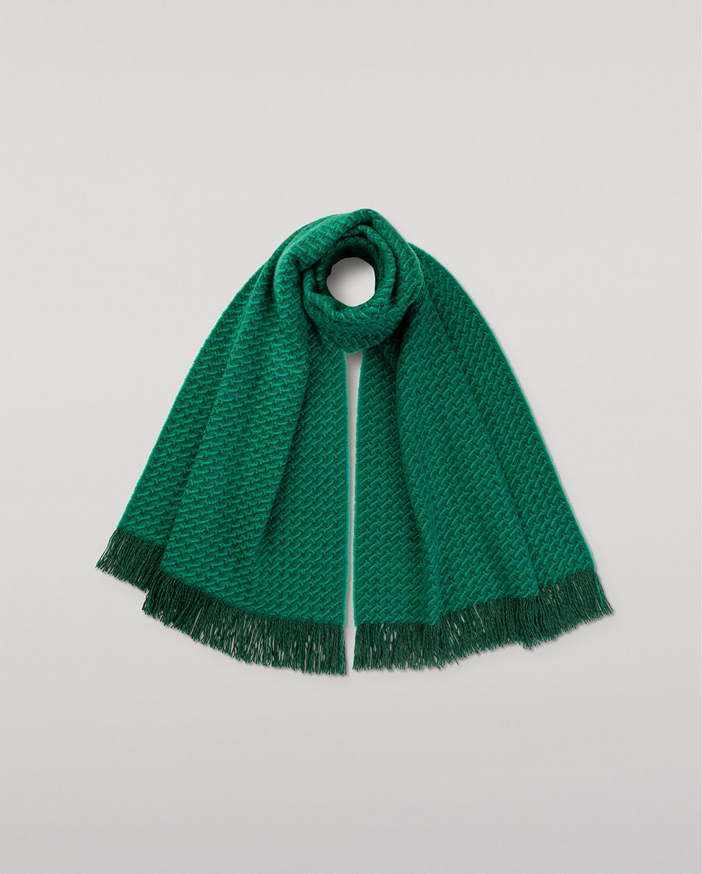 Johnstons of Elgin - Iona Green Cashmere Scarf