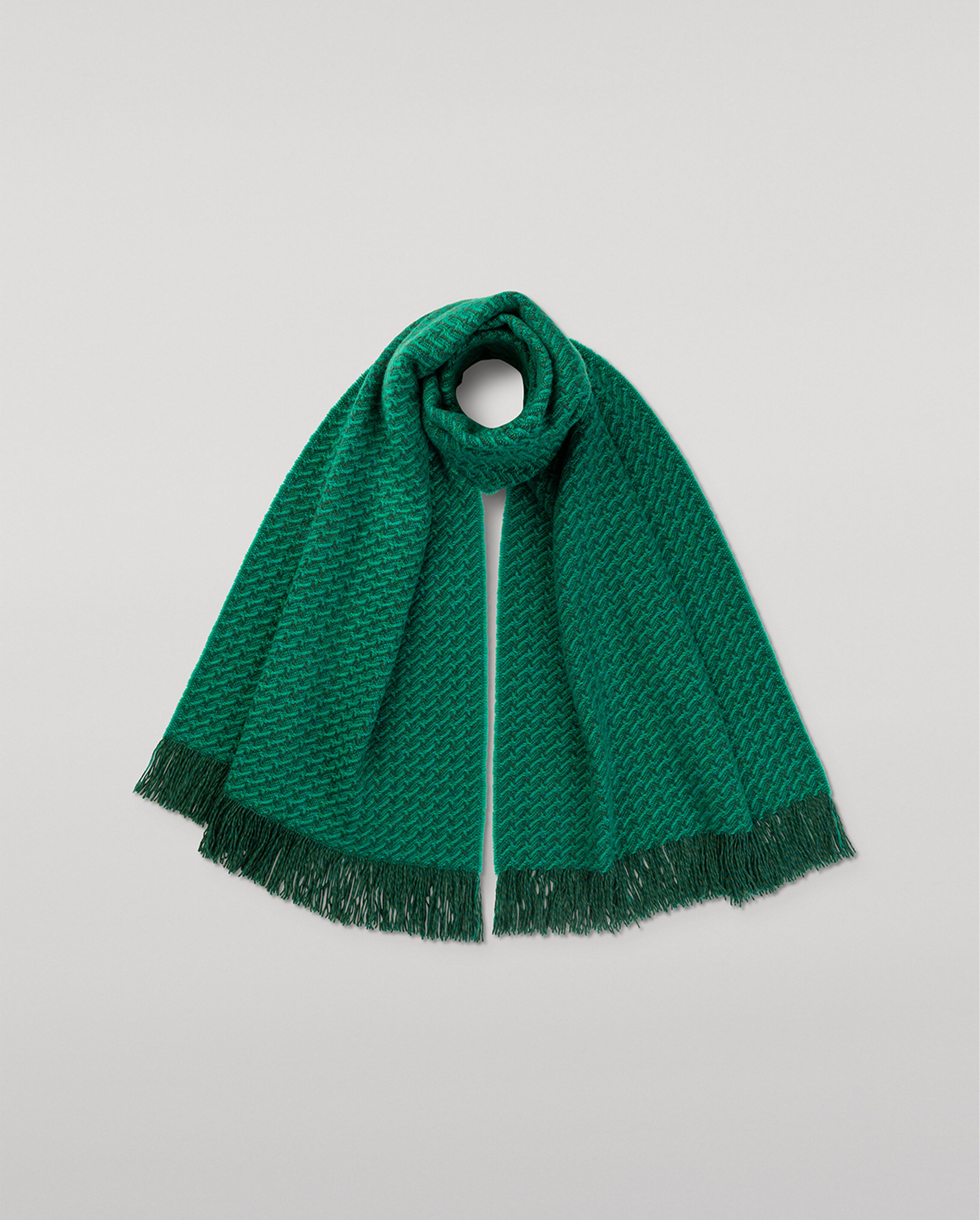 Johnstons of Elgin - Iona Green Cashmere Scarf