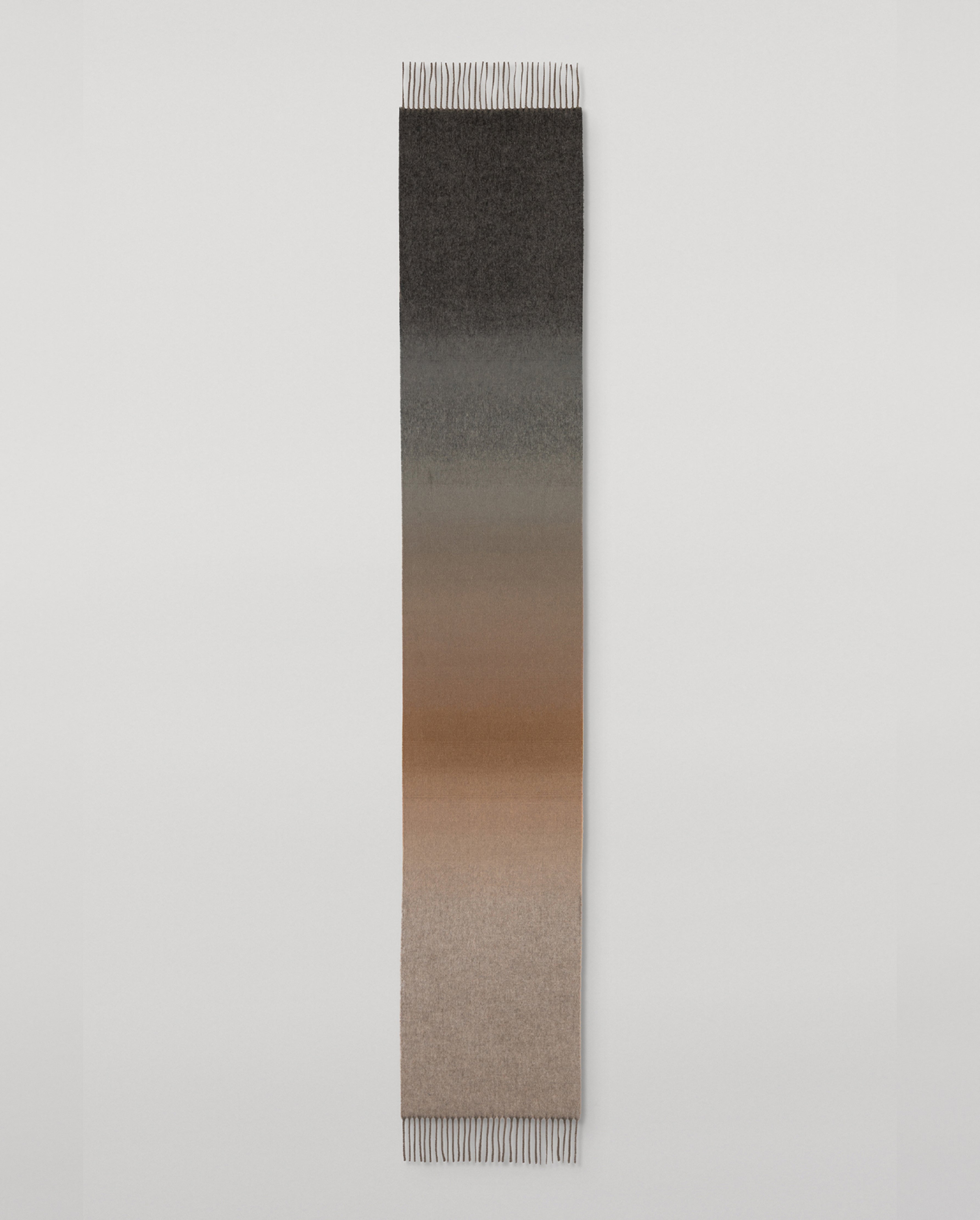 Johnstons of Elgin - Umbra Ombré Brown Cashmere Scarf