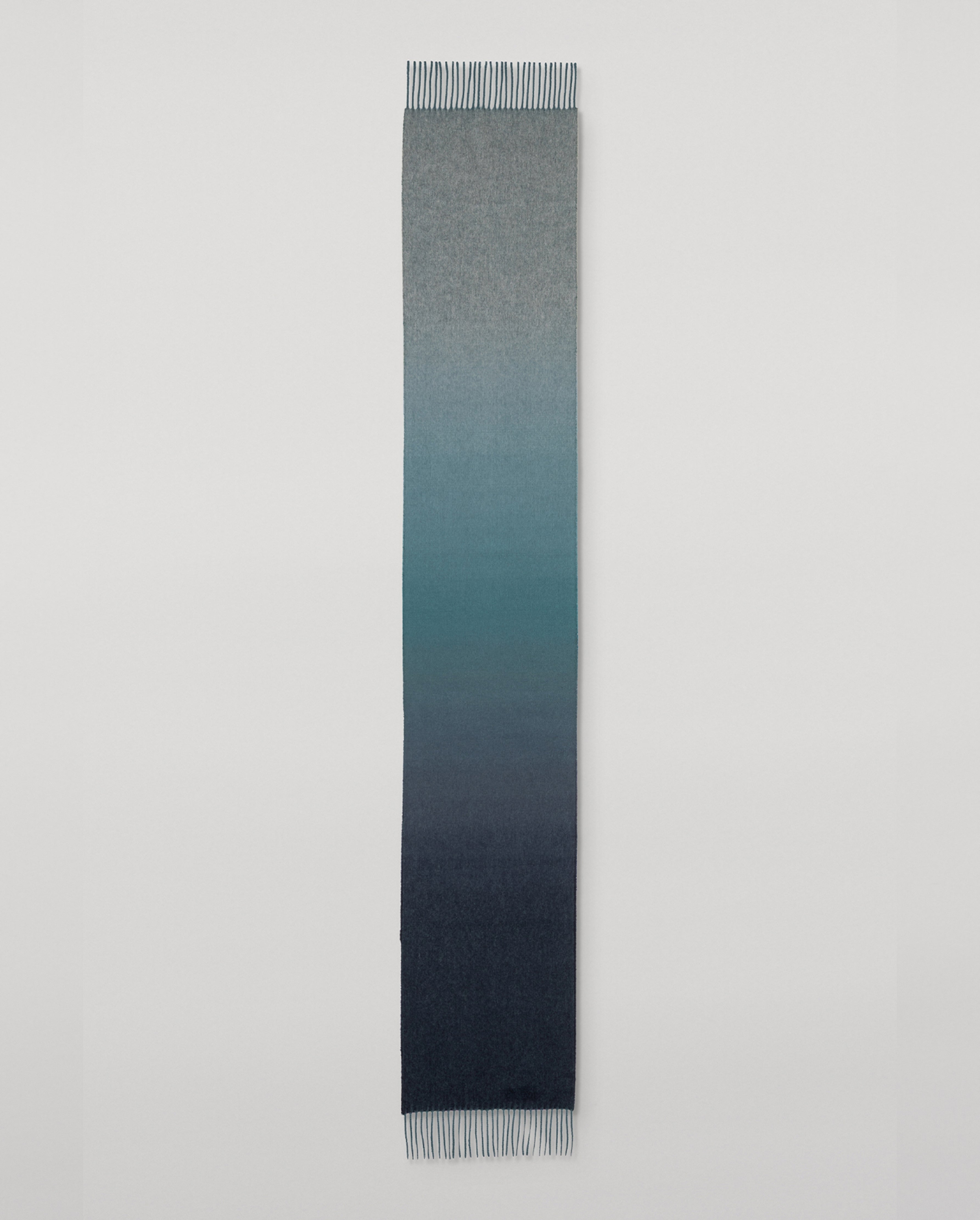 Johnstons of Elgin - Umbra Ombré Blue Cashmere Scarf